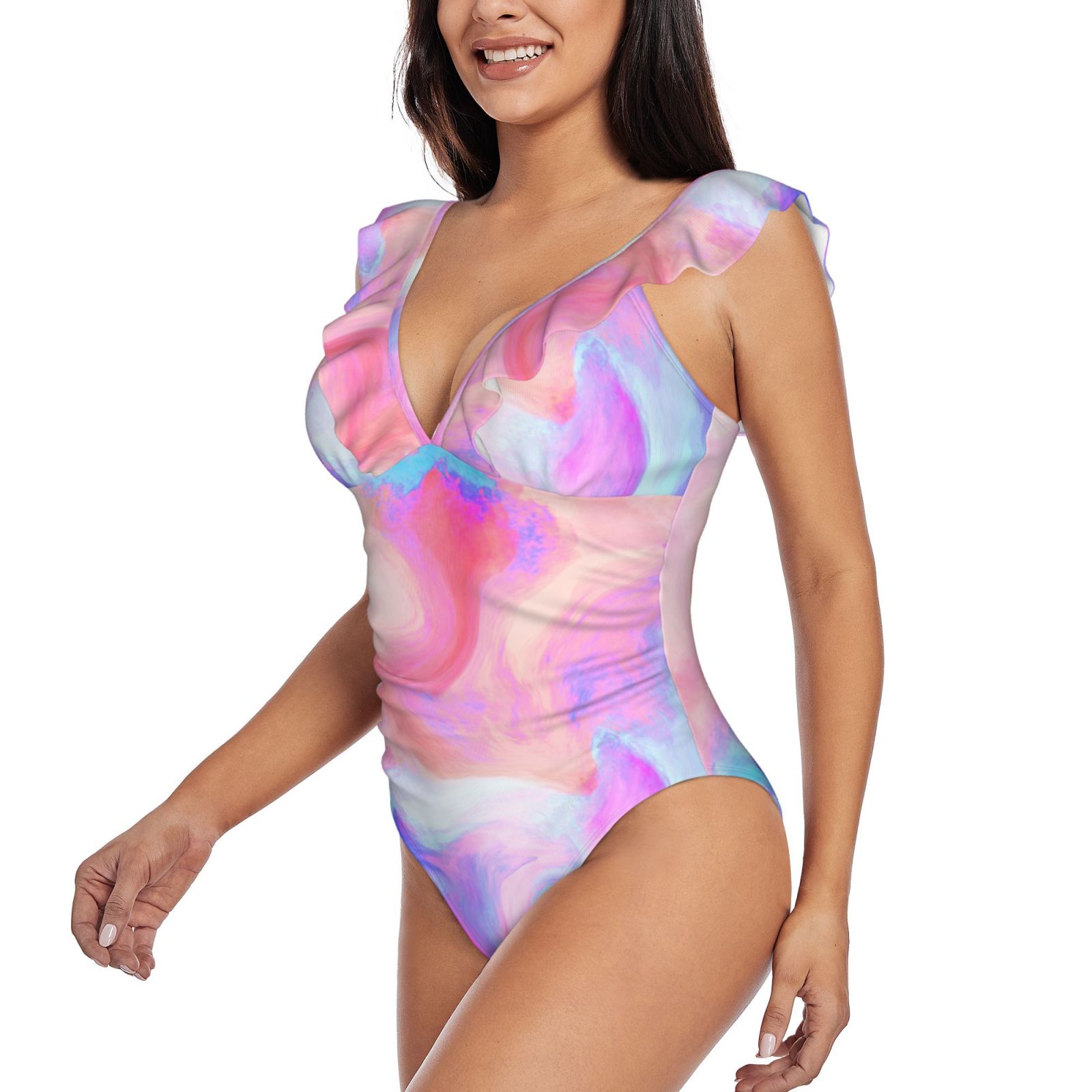 Women's Ruffle One Piece Swimsuit