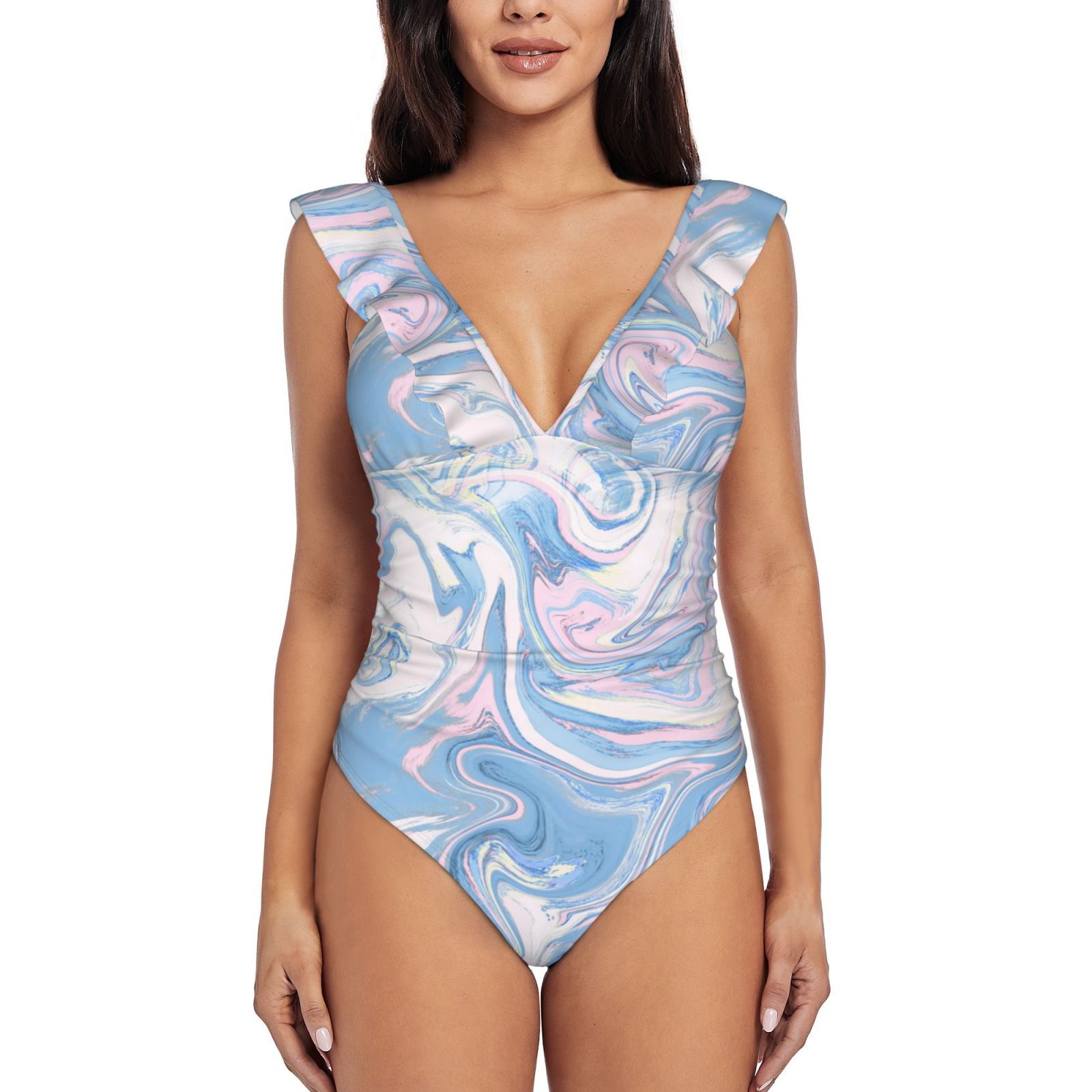 Women's Ruffle One Piece Swimsuit