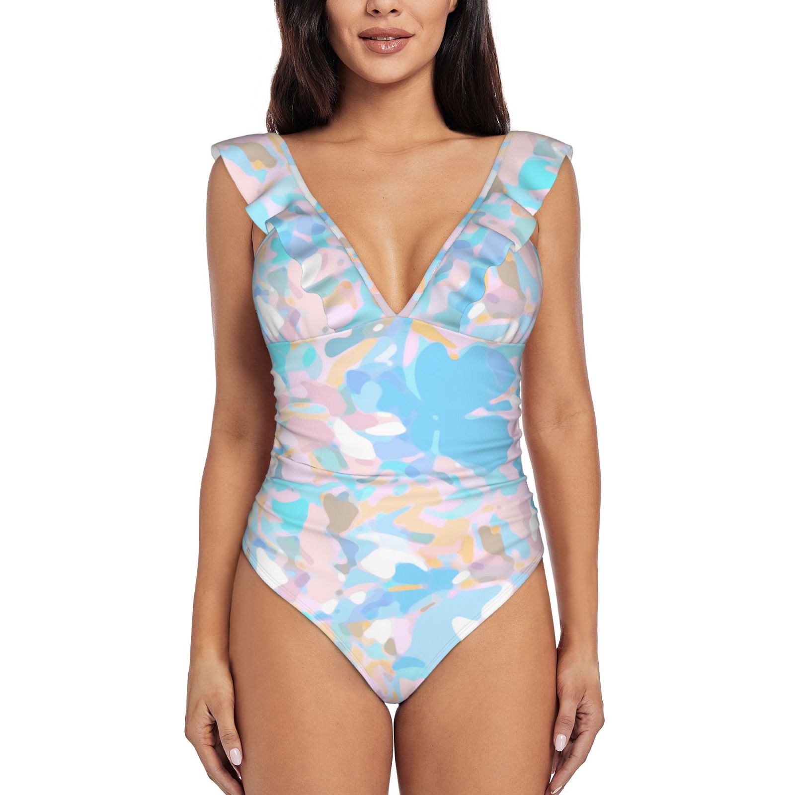 Women's Ruffle One Piece Swimsuit