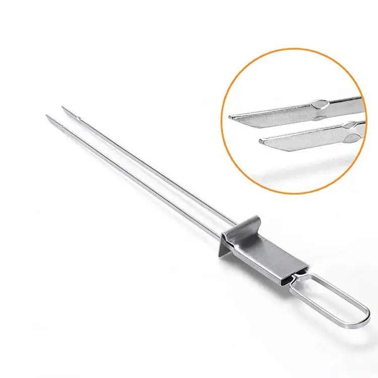 Wholesale Price Barbecue Skewers Stainless Steel BBQ Tool for Outdoor Camping