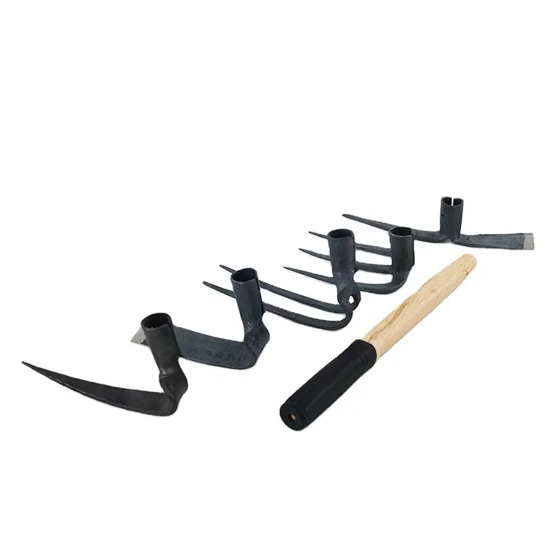 Garden Tools Top Quality High Carbon Steel Different Pick Head with Easily Assemble Wooden Handle