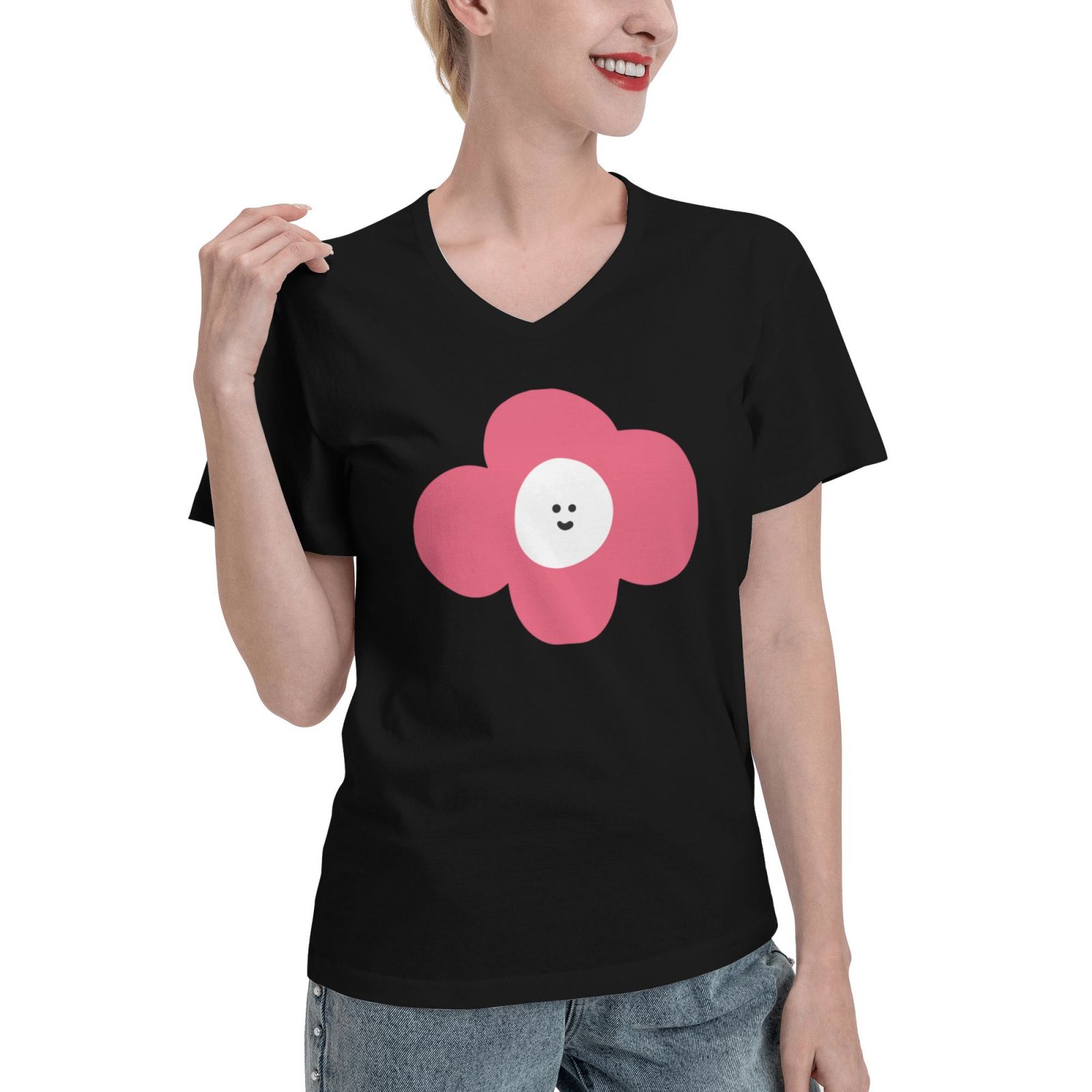 Women's V Neck T Shirts