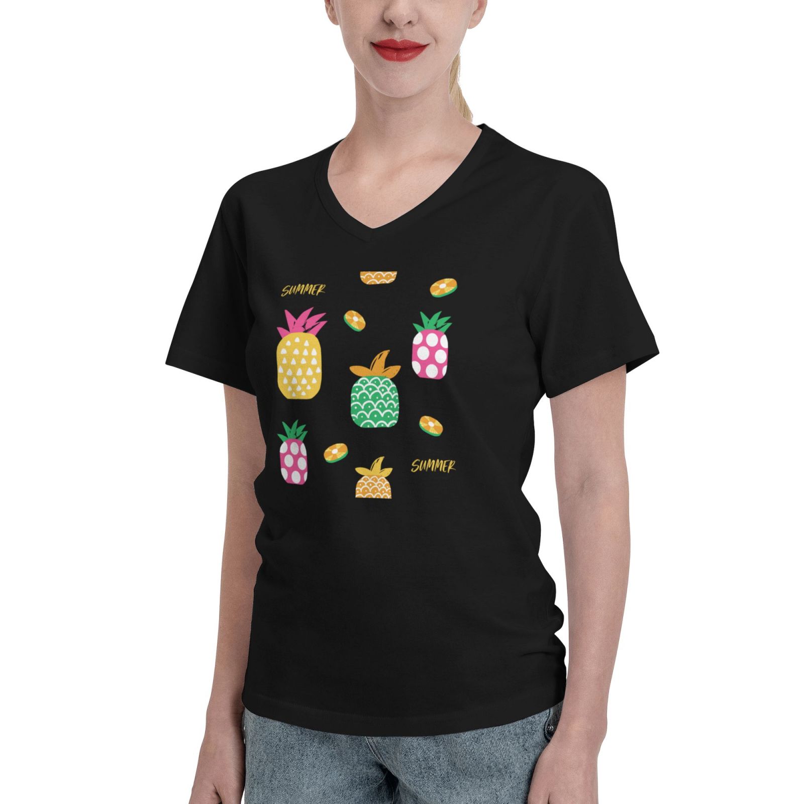 Women's V Neck T Shirts