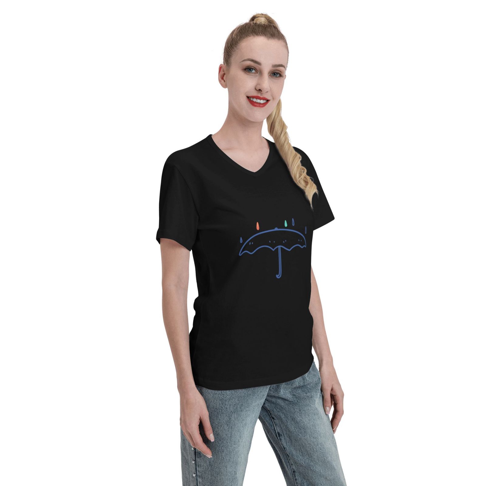 Women's V Neck T Shirts