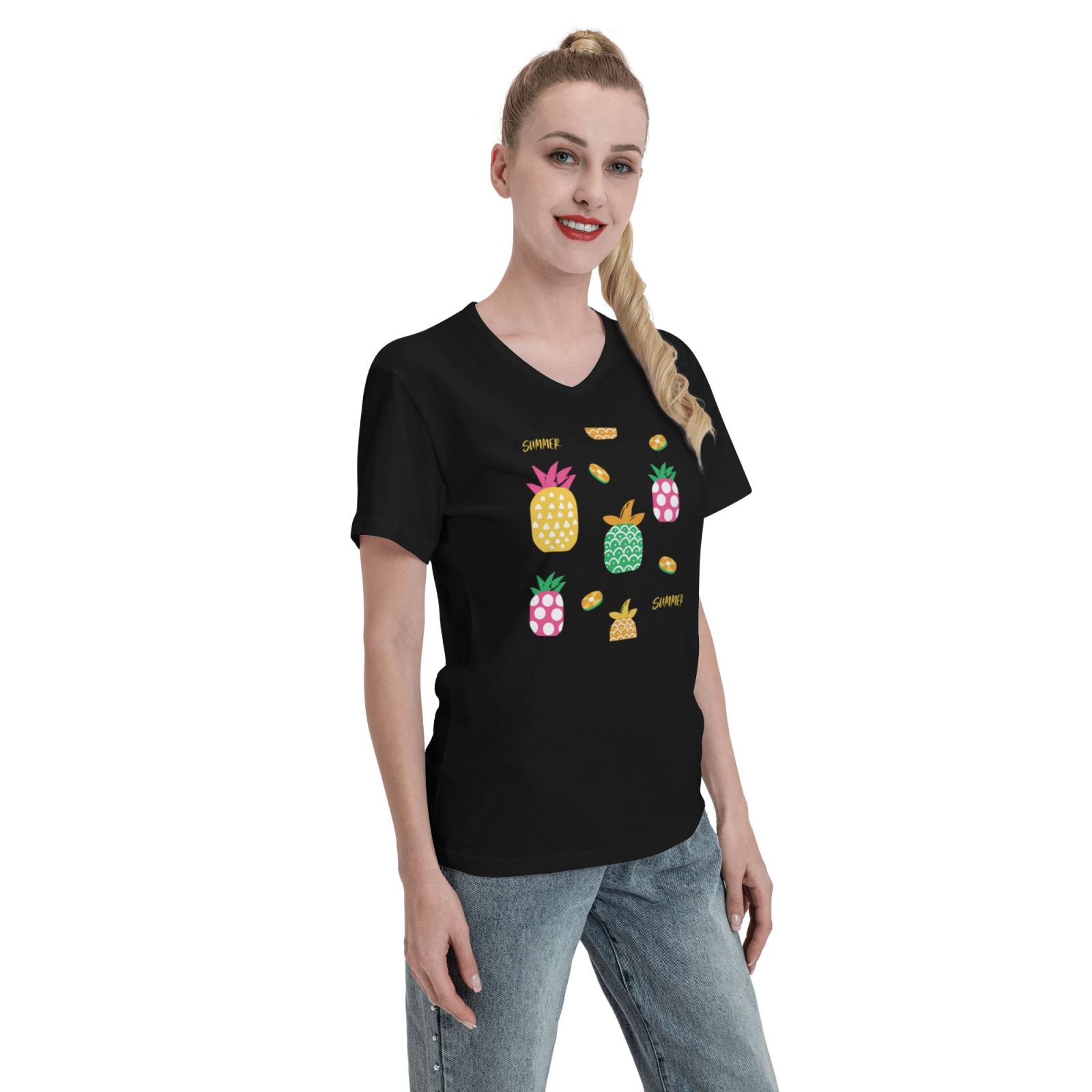 Women's V Neck T Shirts