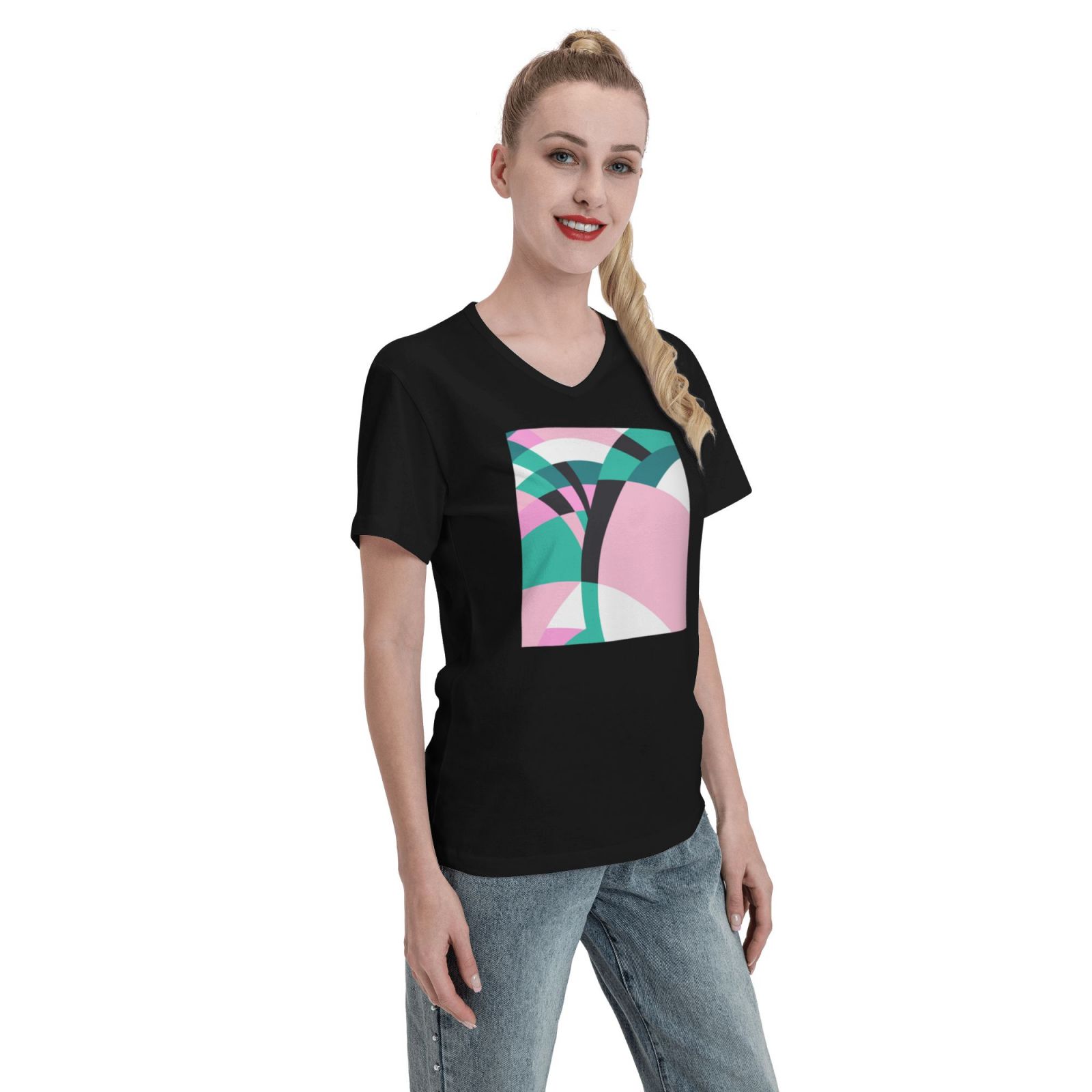 Women's V Neck T Shirts