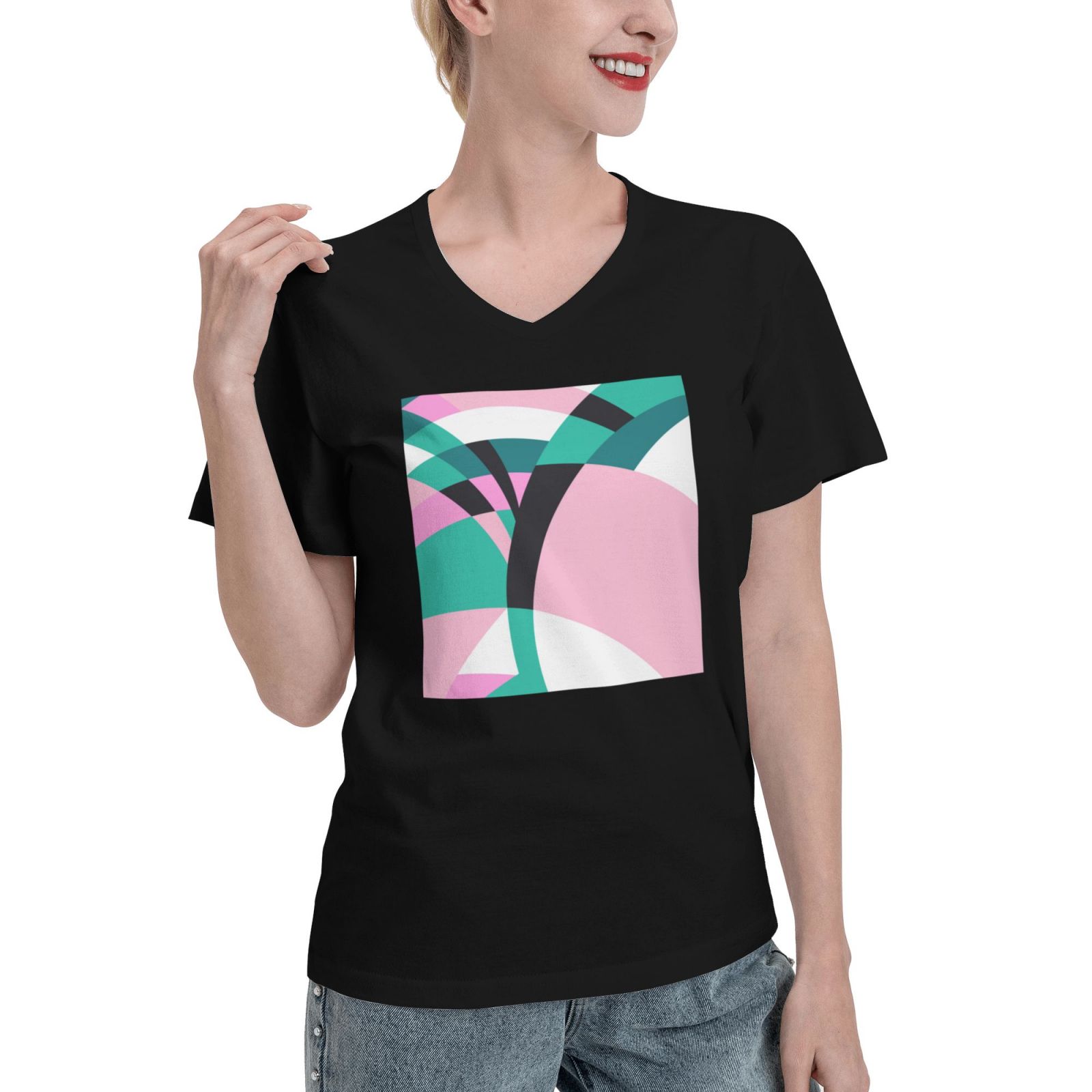 Women's V Neck T Shirts