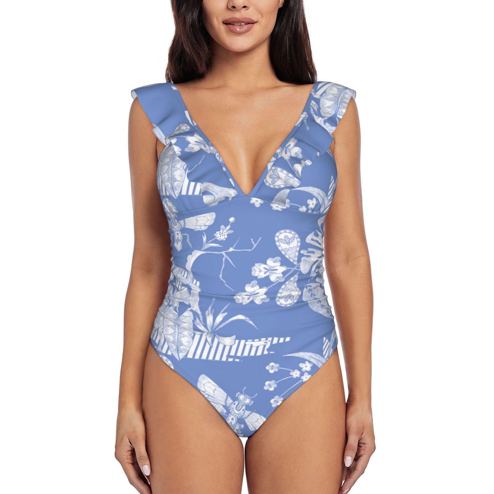 Women's Ruffle One Piece Swimsuit