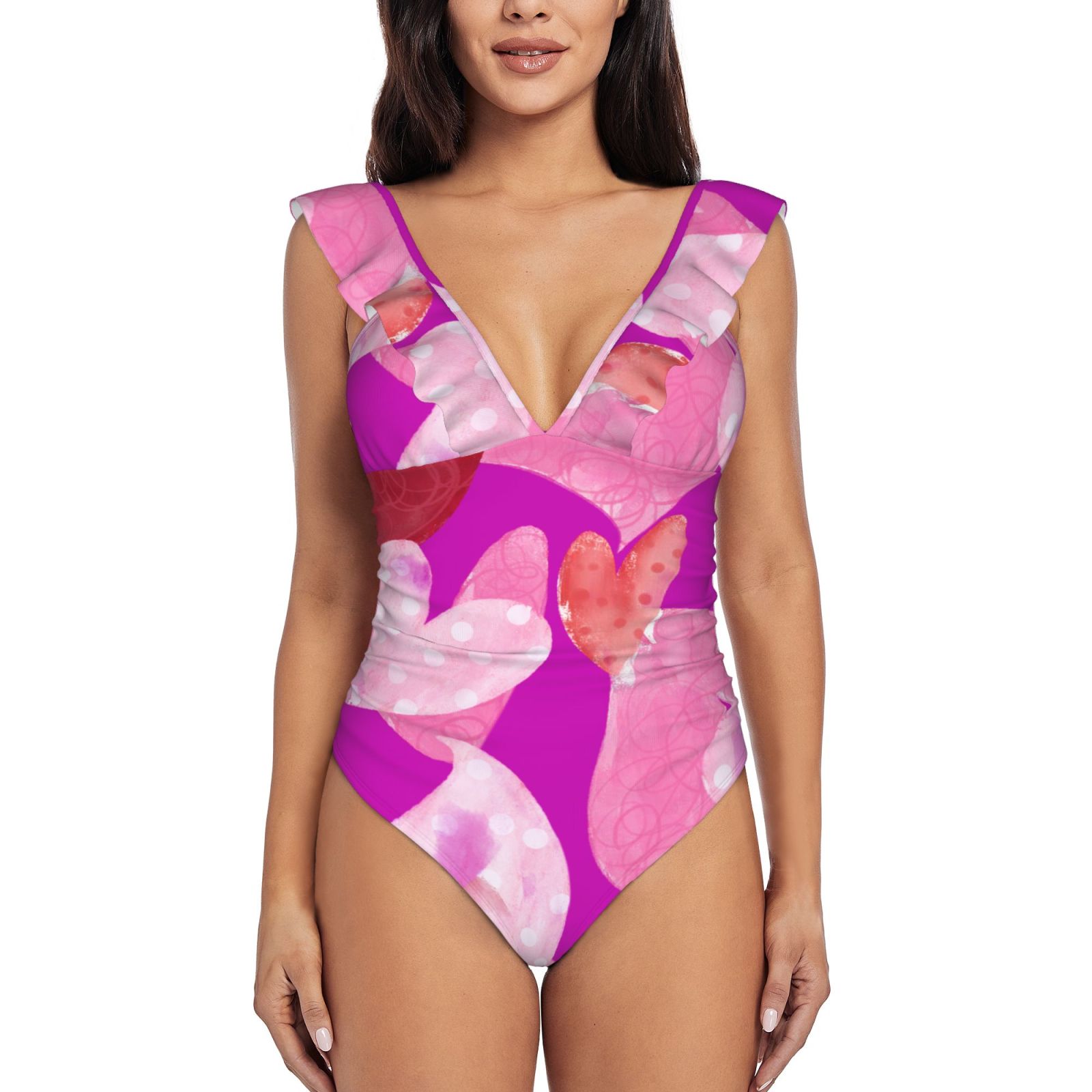 Women's Ruffle One Piece Swimsuit