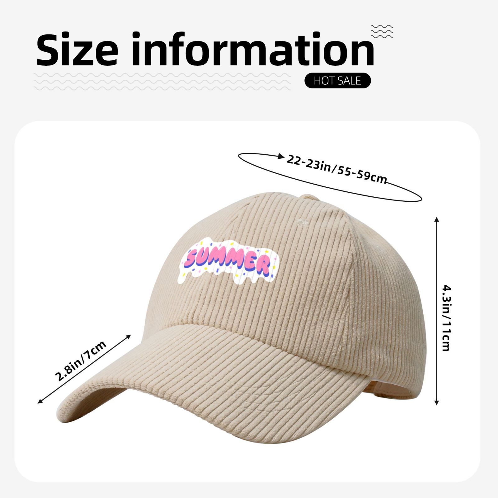 Corduroy Baseball Cap