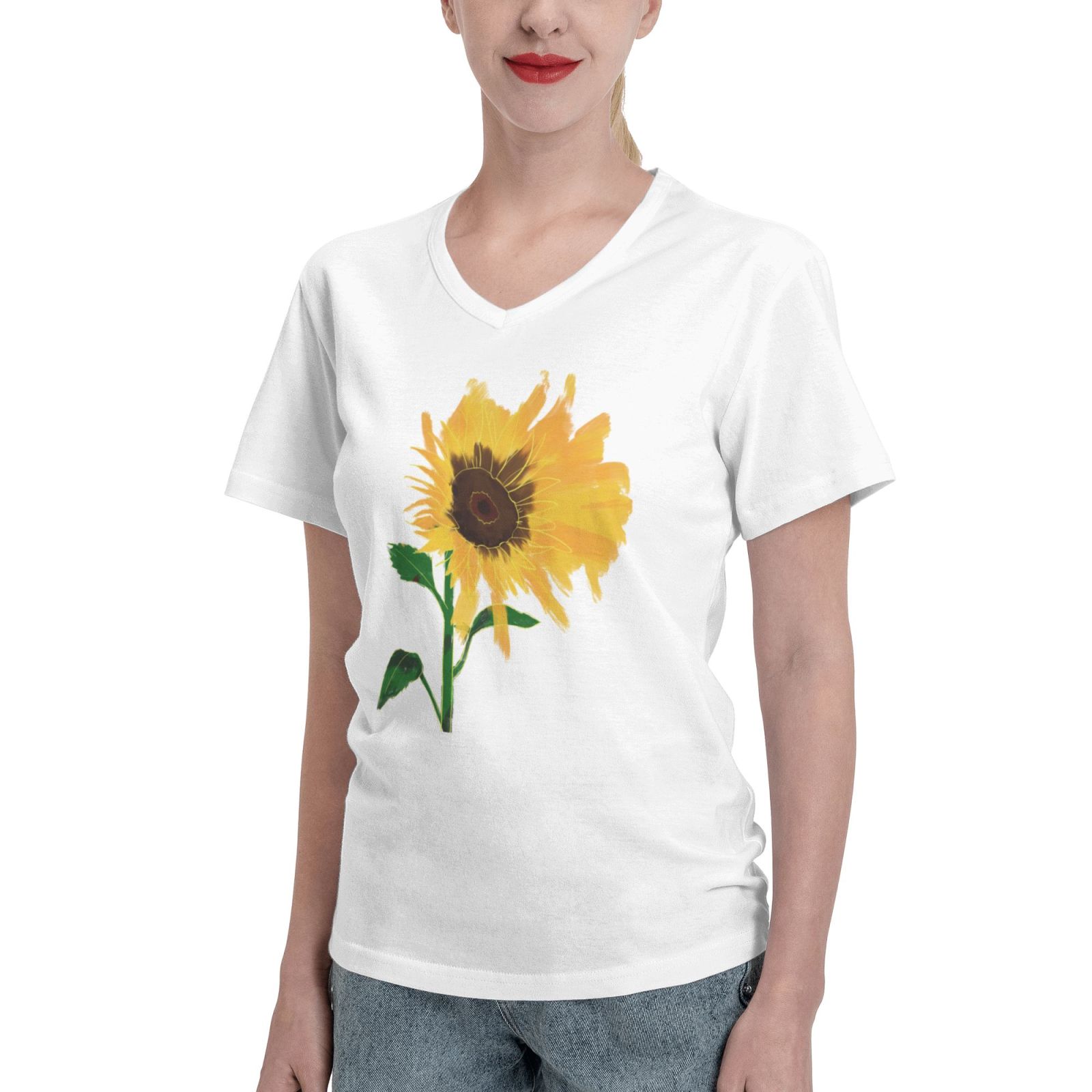 Women's V Neck T Shirts