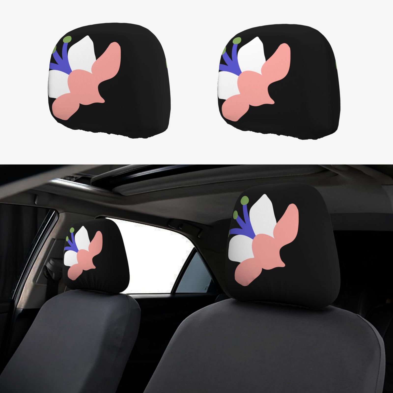 Car Headrest Cover 2 Pcs