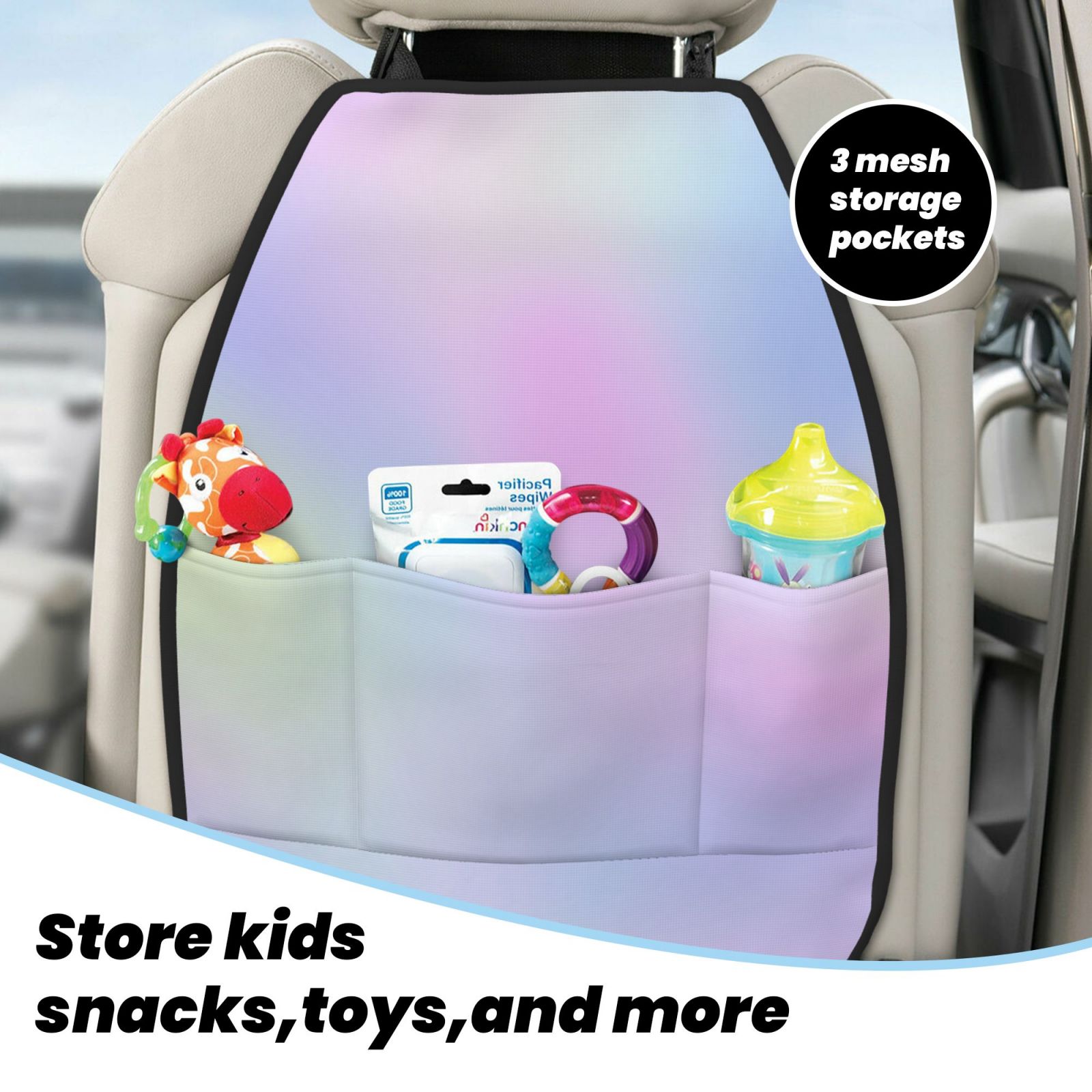 Anti-kick Storage Mat For Car Seats 2 Pcs