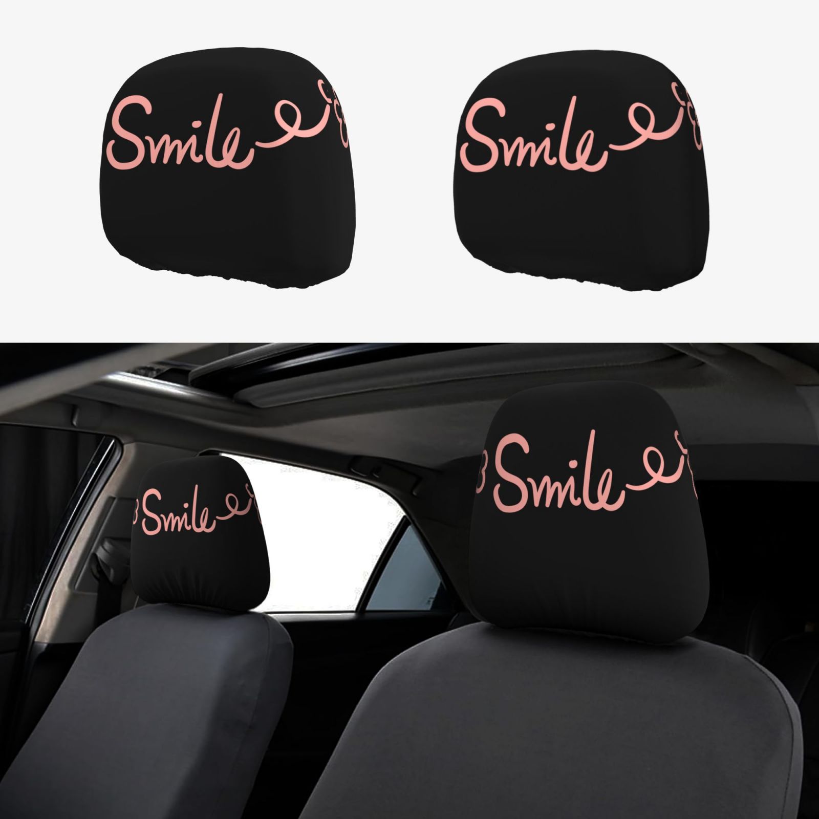 Car Headrest Cover 2 Pcs