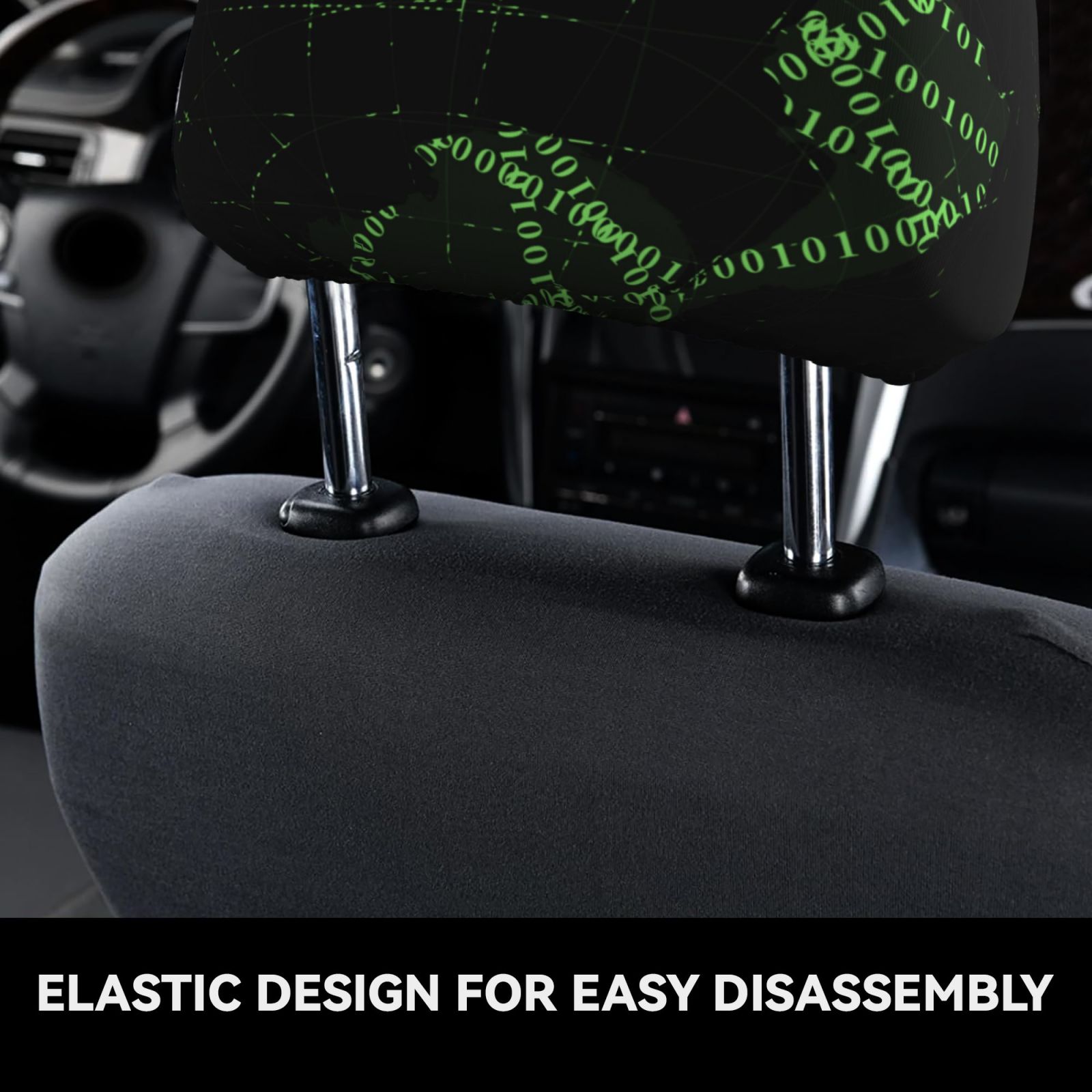 Car Headrest Cover 2 Pcs