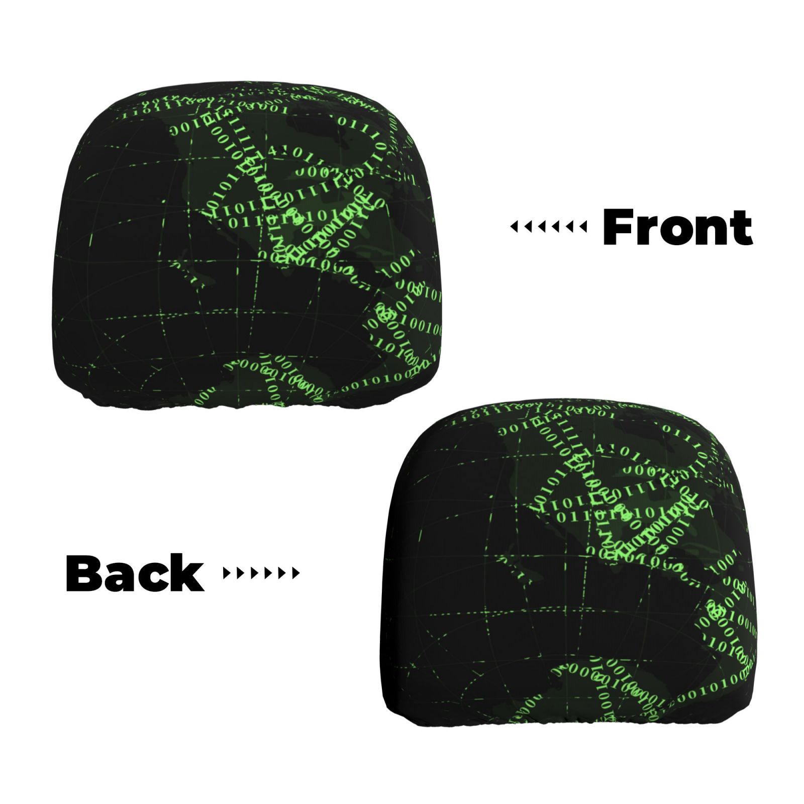 Car Headrest Cover 2 Pcs