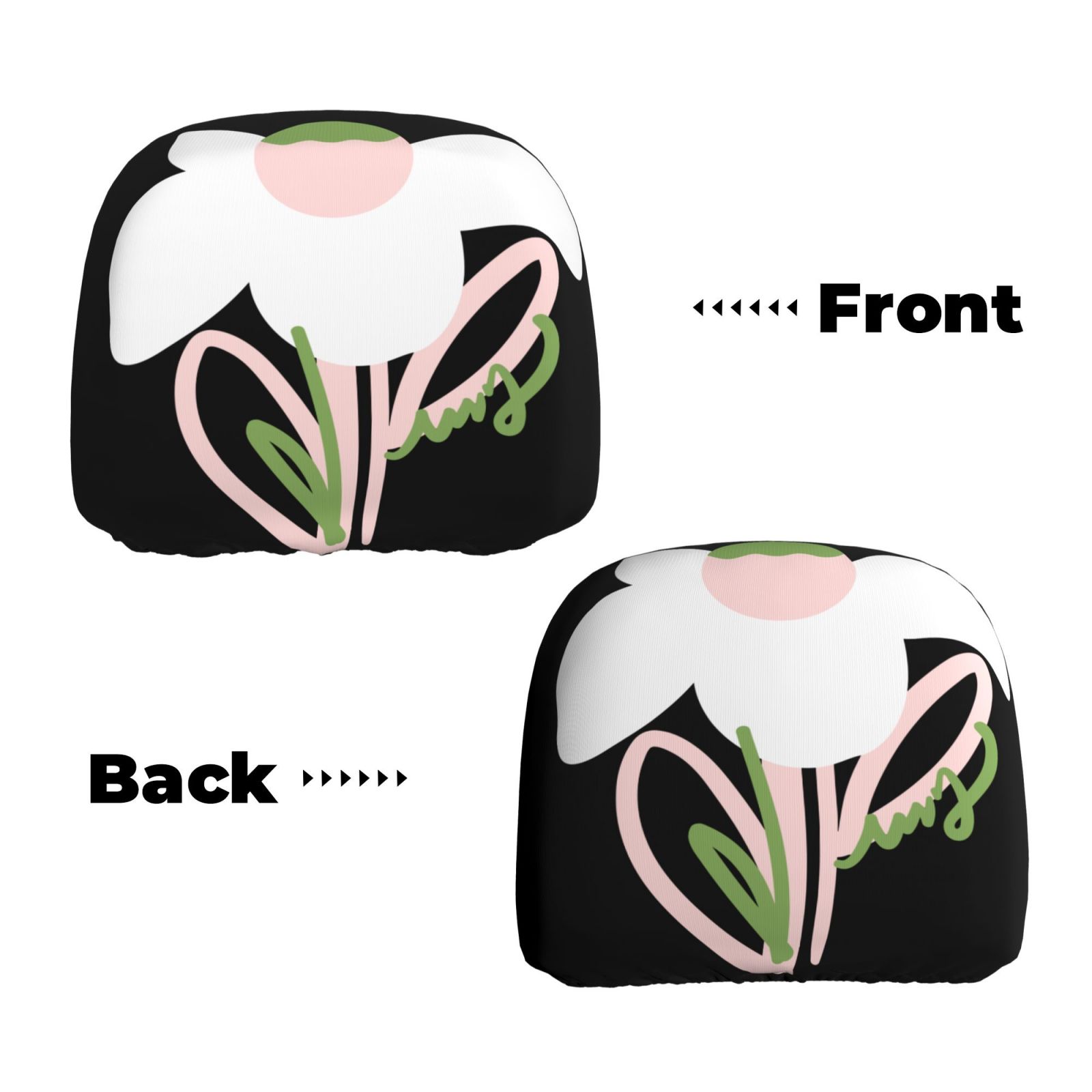 Car Headrest Cover 2 Pcs