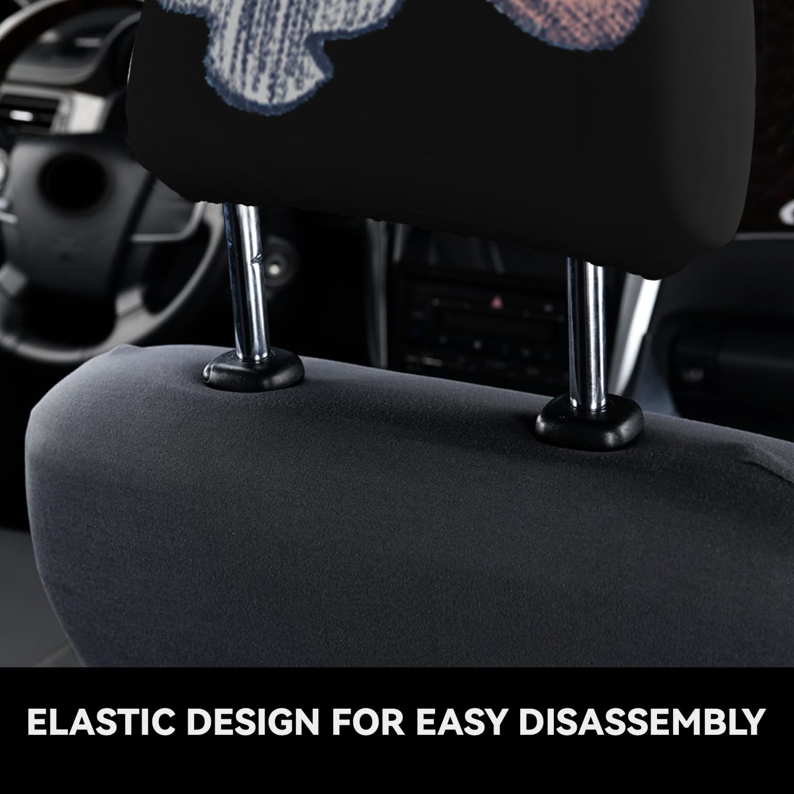 Car Headrest Cover 2 Pcs