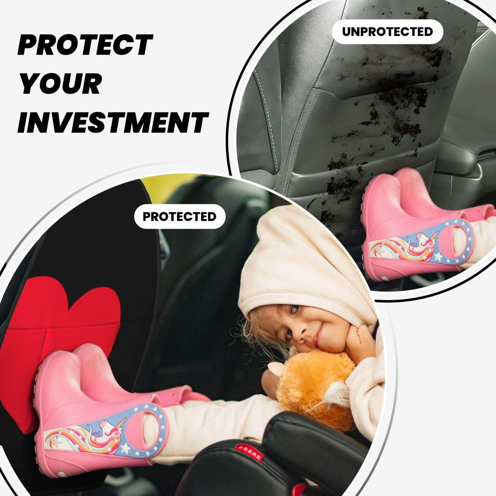 Anti-kick Storage Mat For Car Seats 2 Pcs