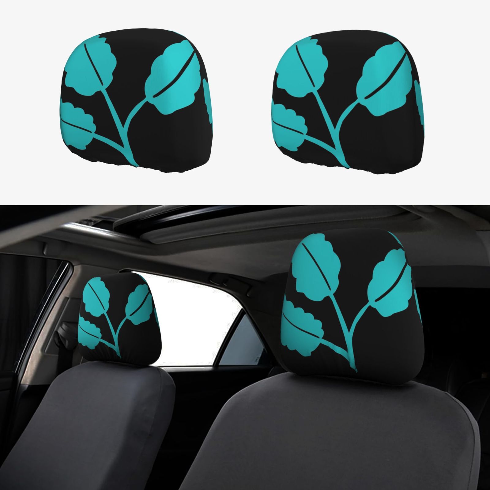 Car Headrest Cover 2 Pcs