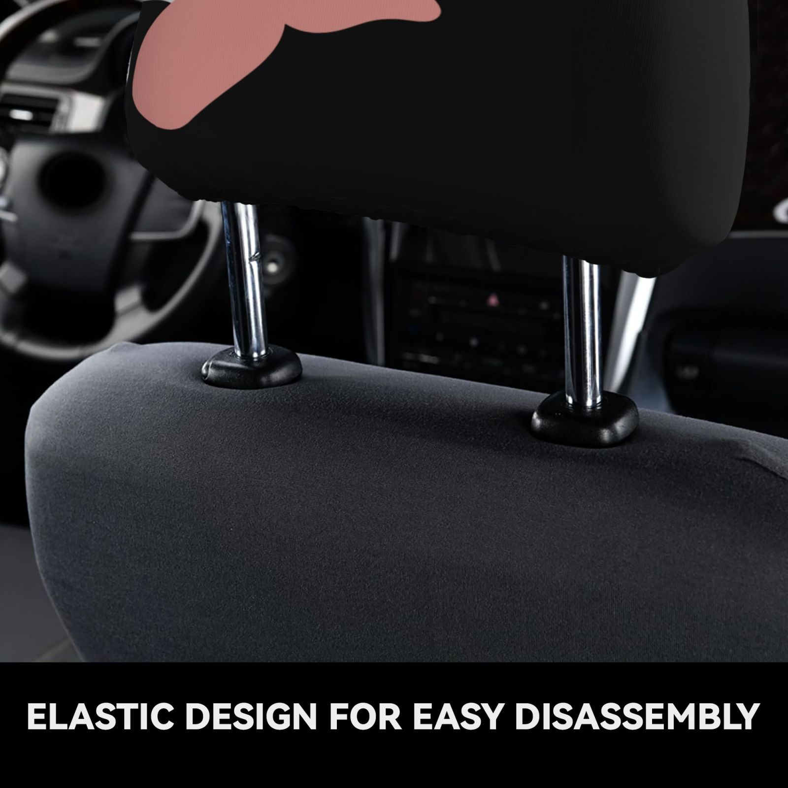 Car Headrest Cover 2 Pcs