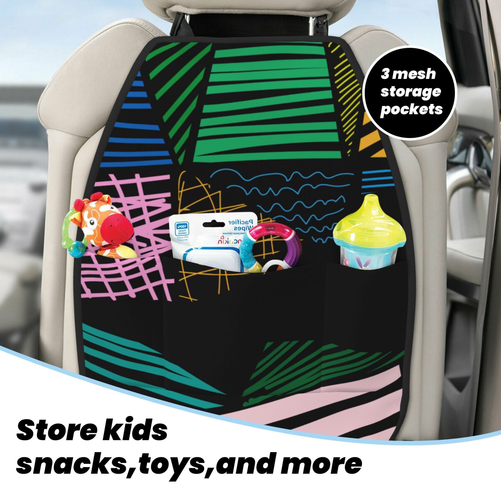 Anti-kick Storage Mat For Car Seats 2 Pcs