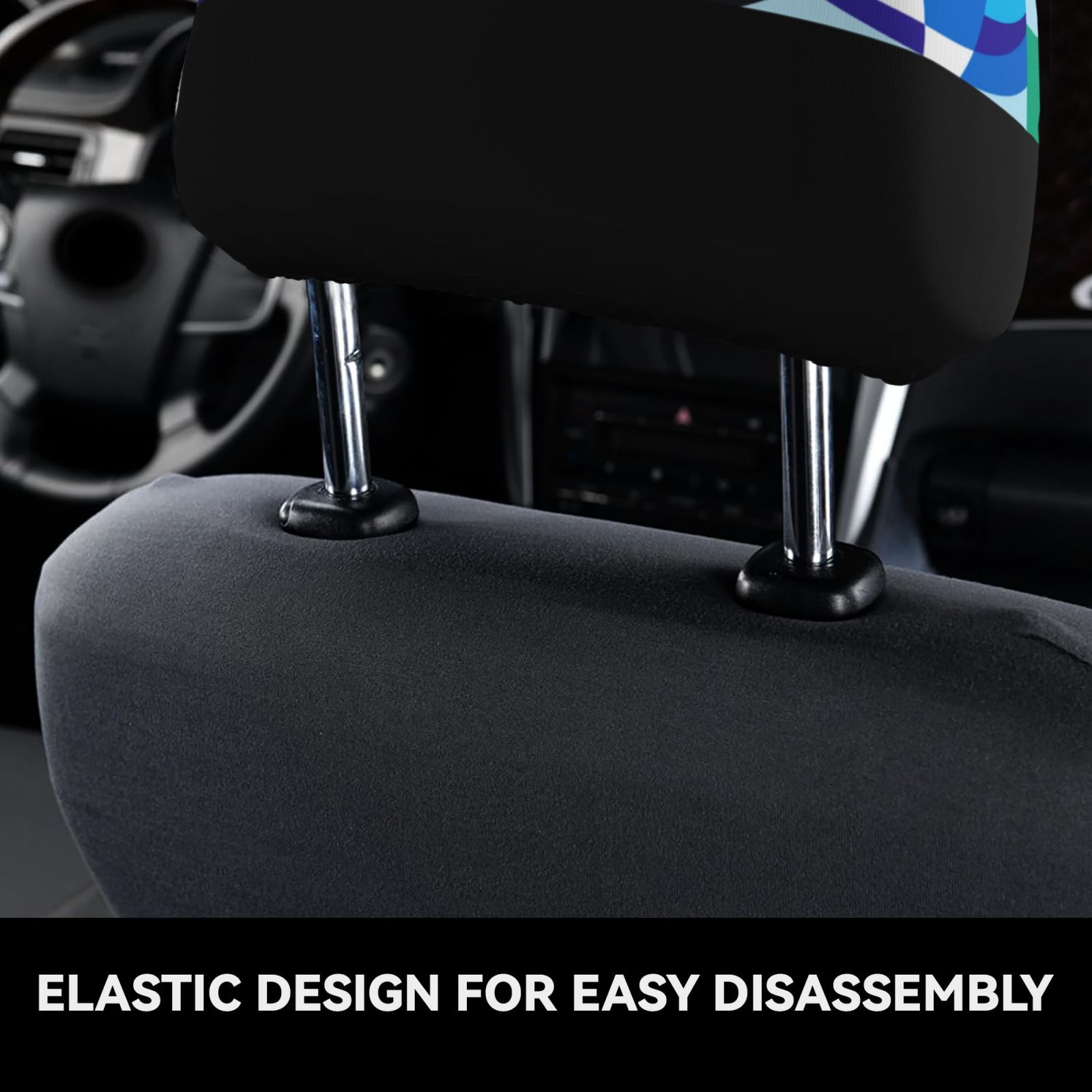 Car Headrest Cover 2 Pcs