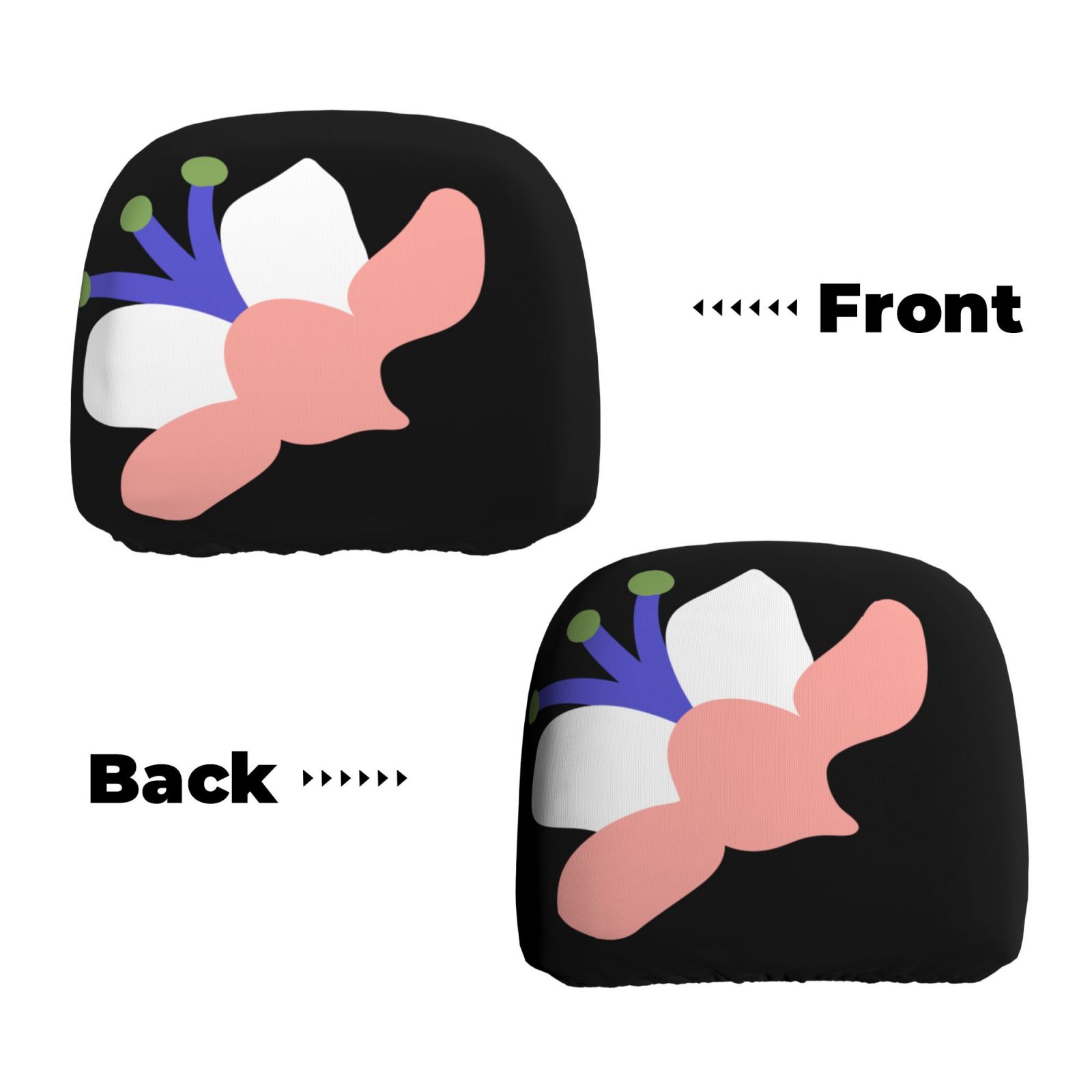 Car Headrest Cover 2 Pcs