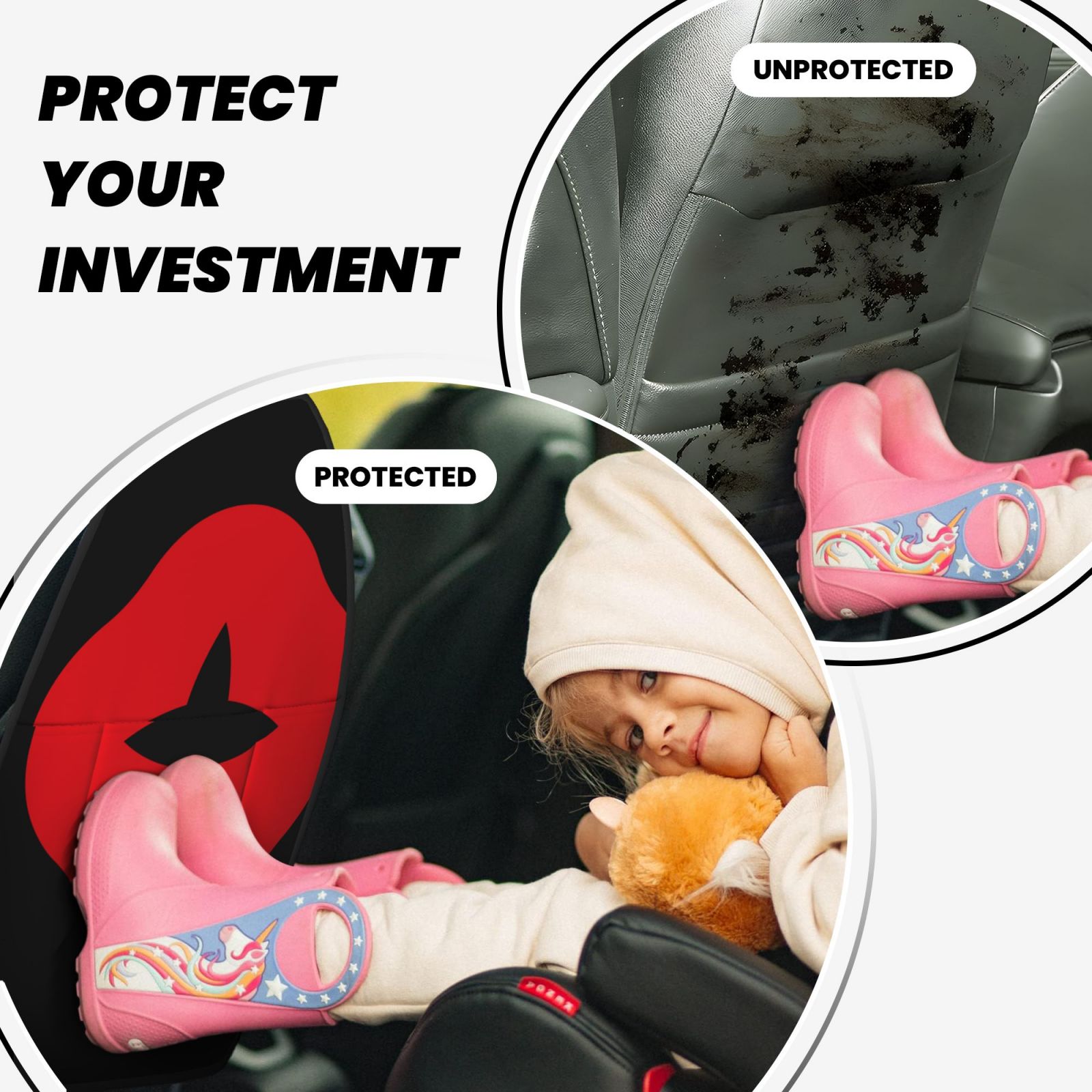 Anti-kick Storage Mat For Car Seats 2 Pcs