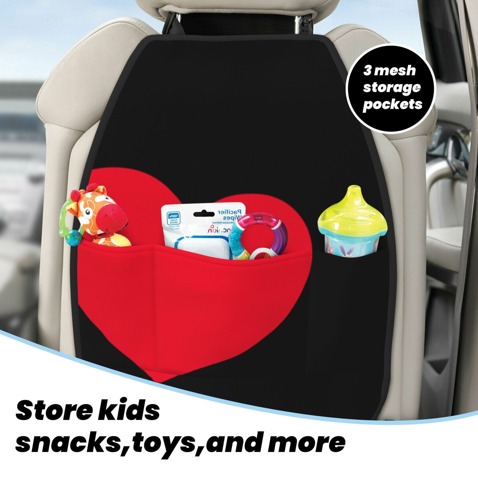 Anti-kick Storage Mat For Car Seats 2 Pcs