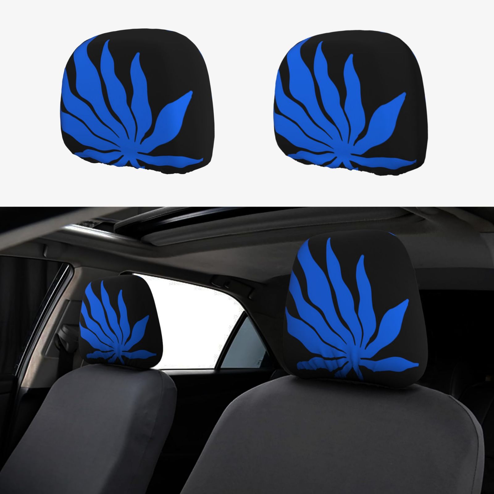 Car Headrest Cover 2 Pcs