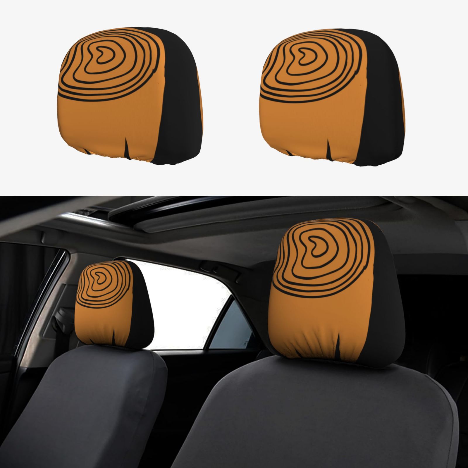 Car Headrest Cover 2 Pcs