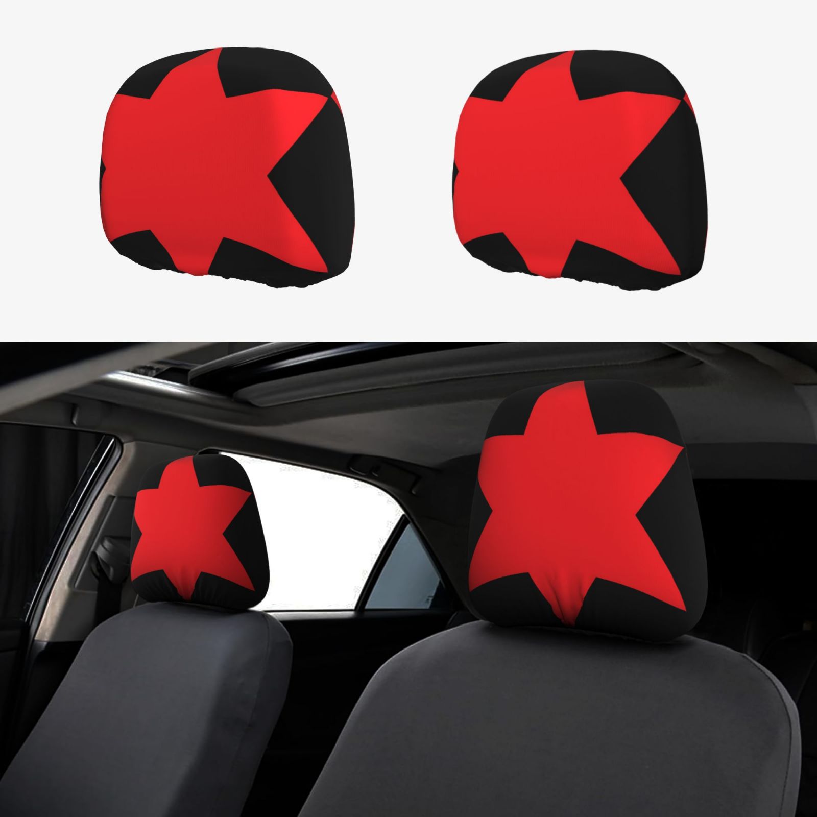 Car Headrest Cover 2 Pcs