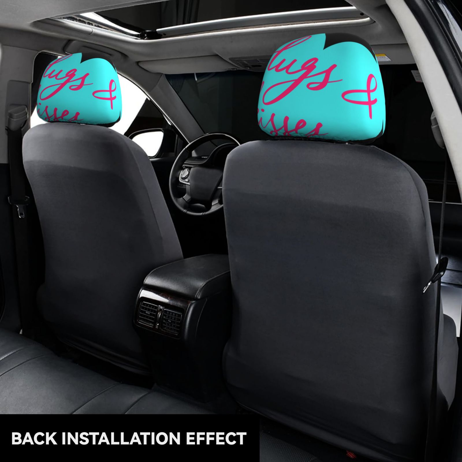 Car Headrest Cover 2 Pcs