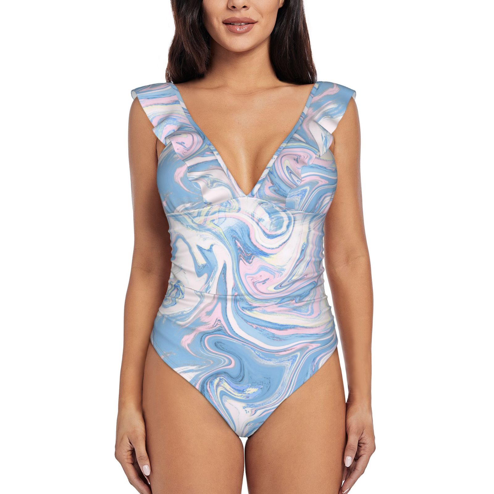 Women's Ruffle One Piece Swimsuit