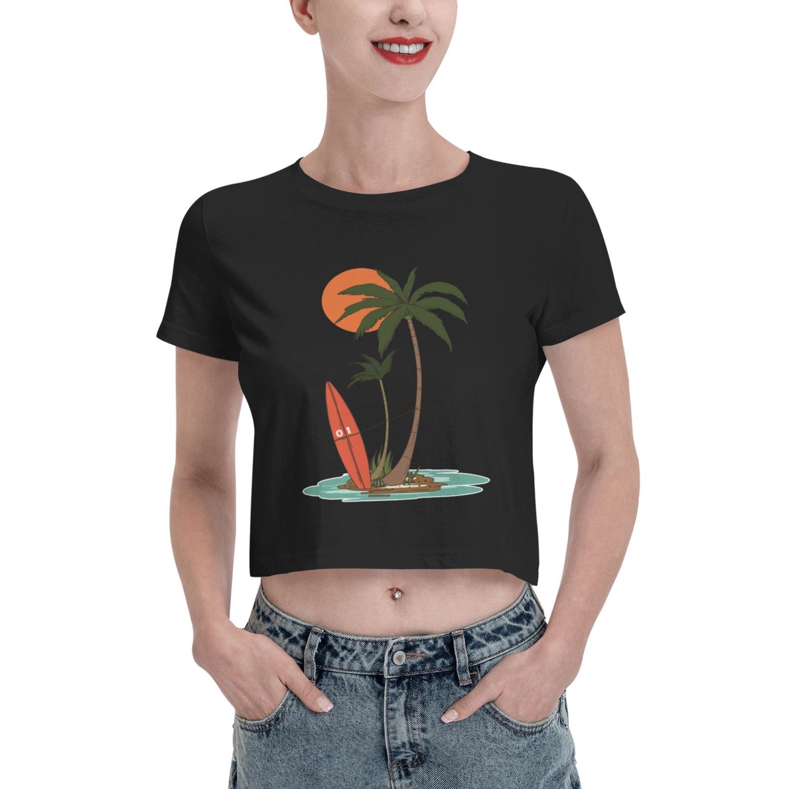 Leak Navel T-shirt