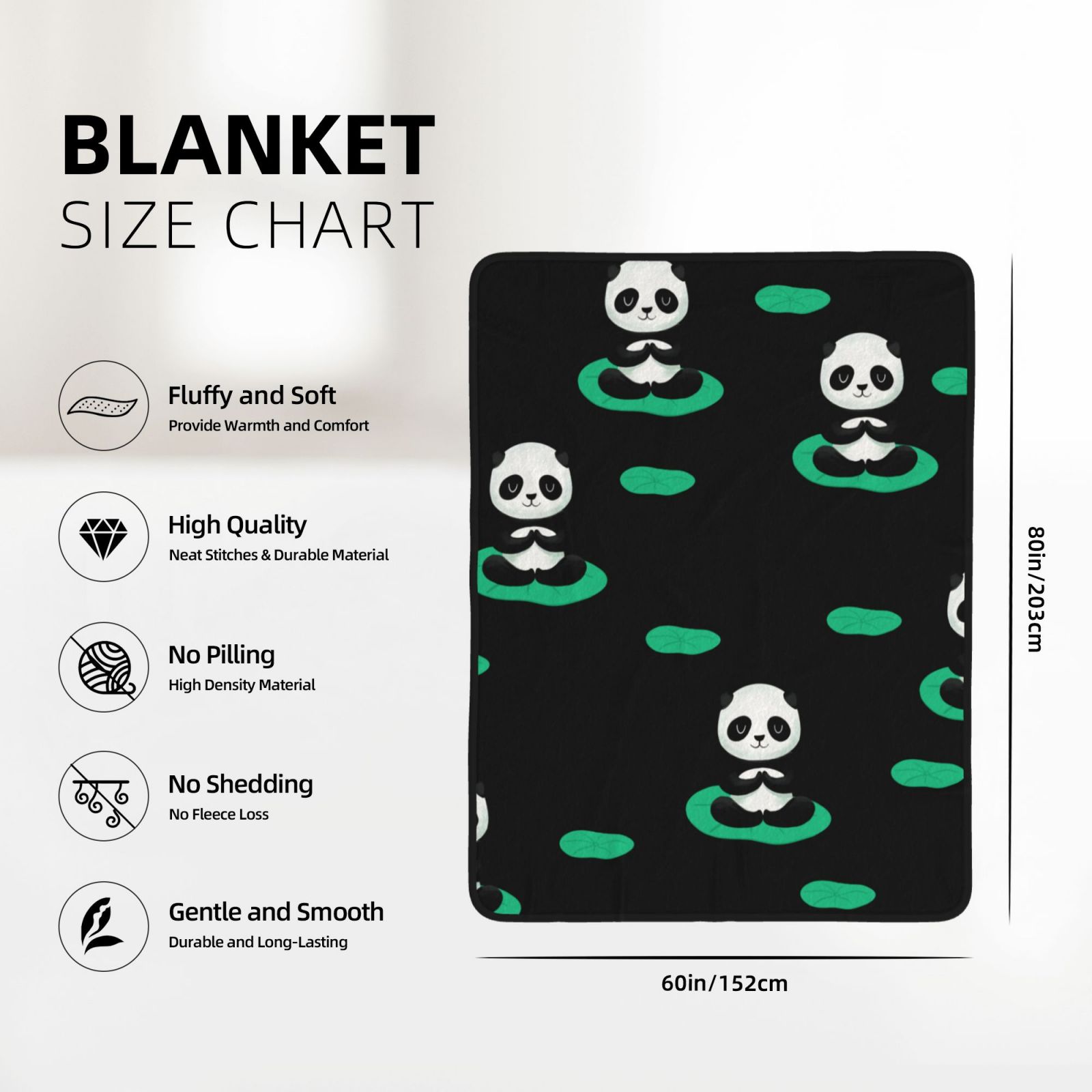 60x80in Double Sided Blanket