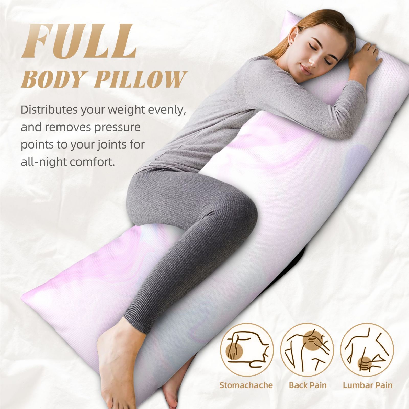 Long Body Pillowcase 20x54in