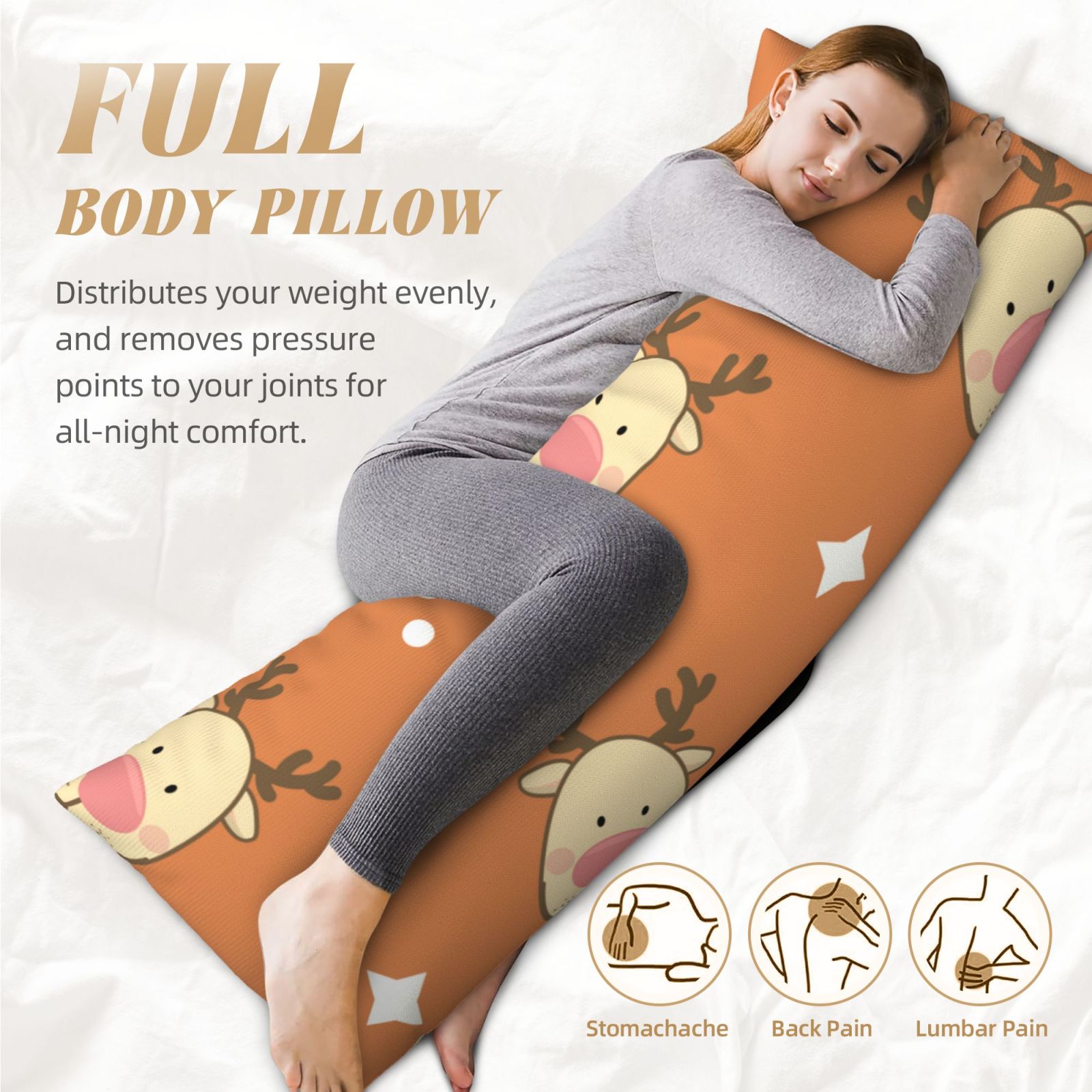 Long Body Pillowcase 20x54in