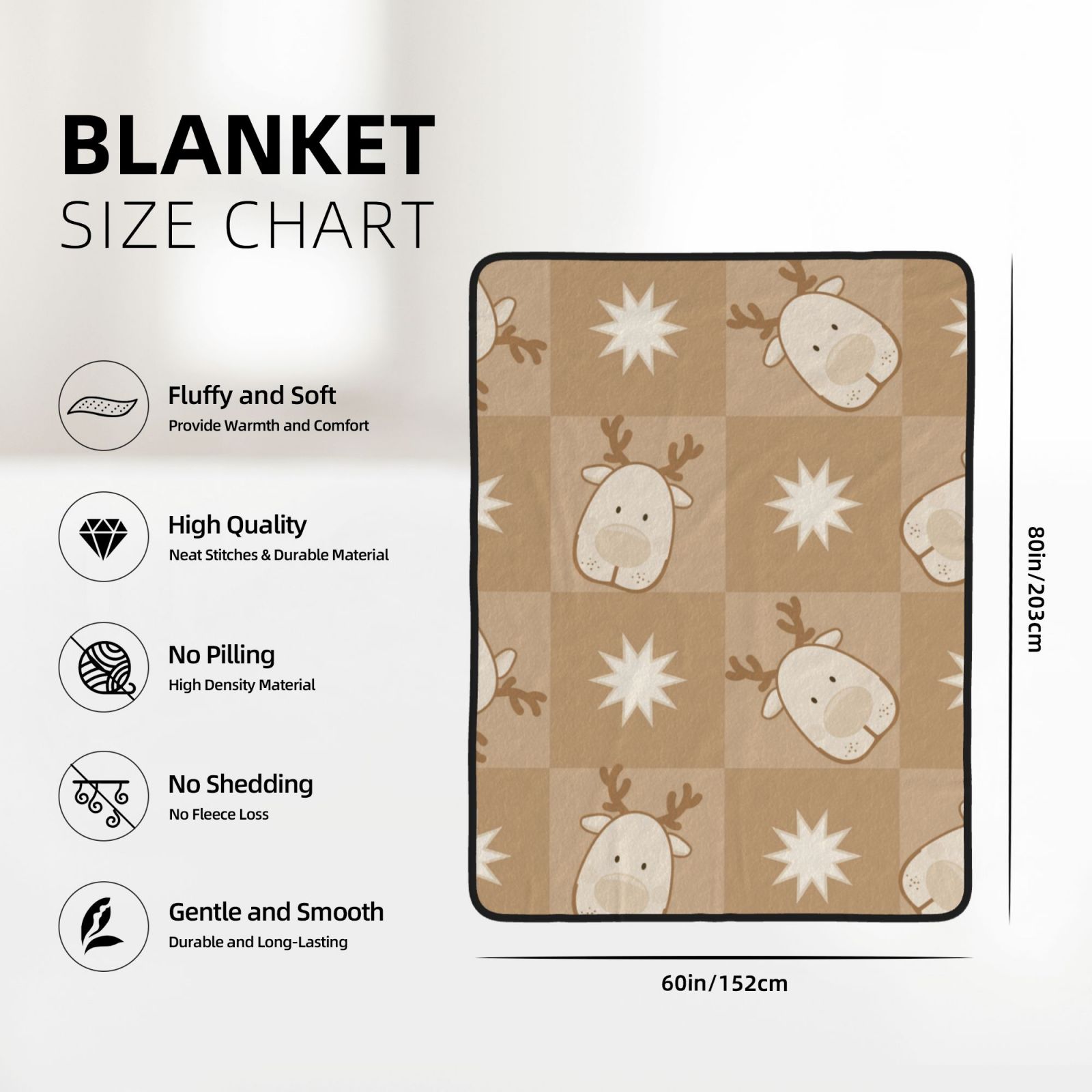 60x80in Double Sided Blanket