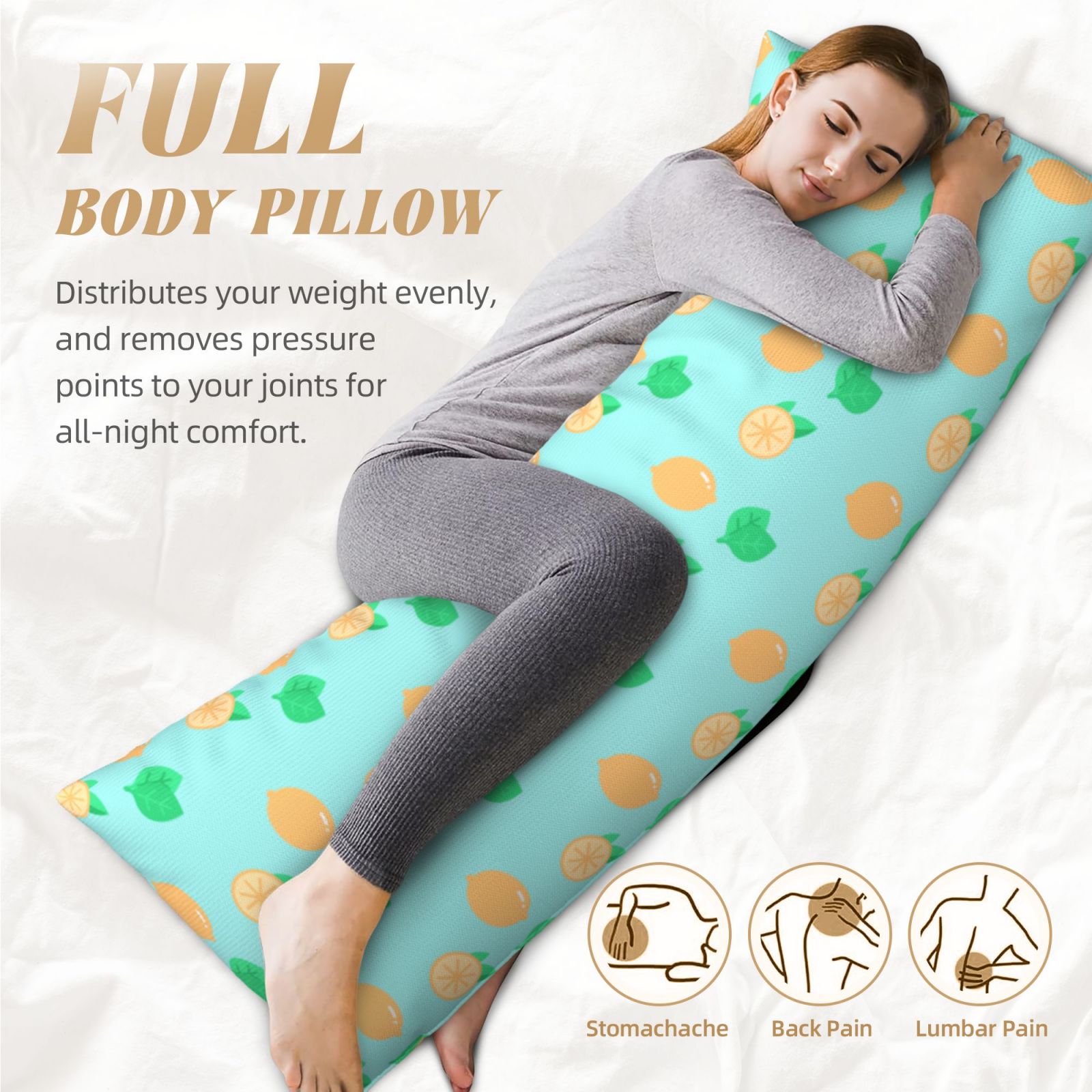 Long Body Pillowcase 20x60in