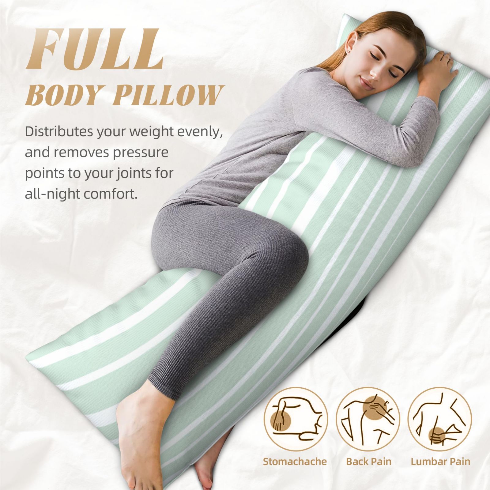 Long Body Pillowcase 20x60in