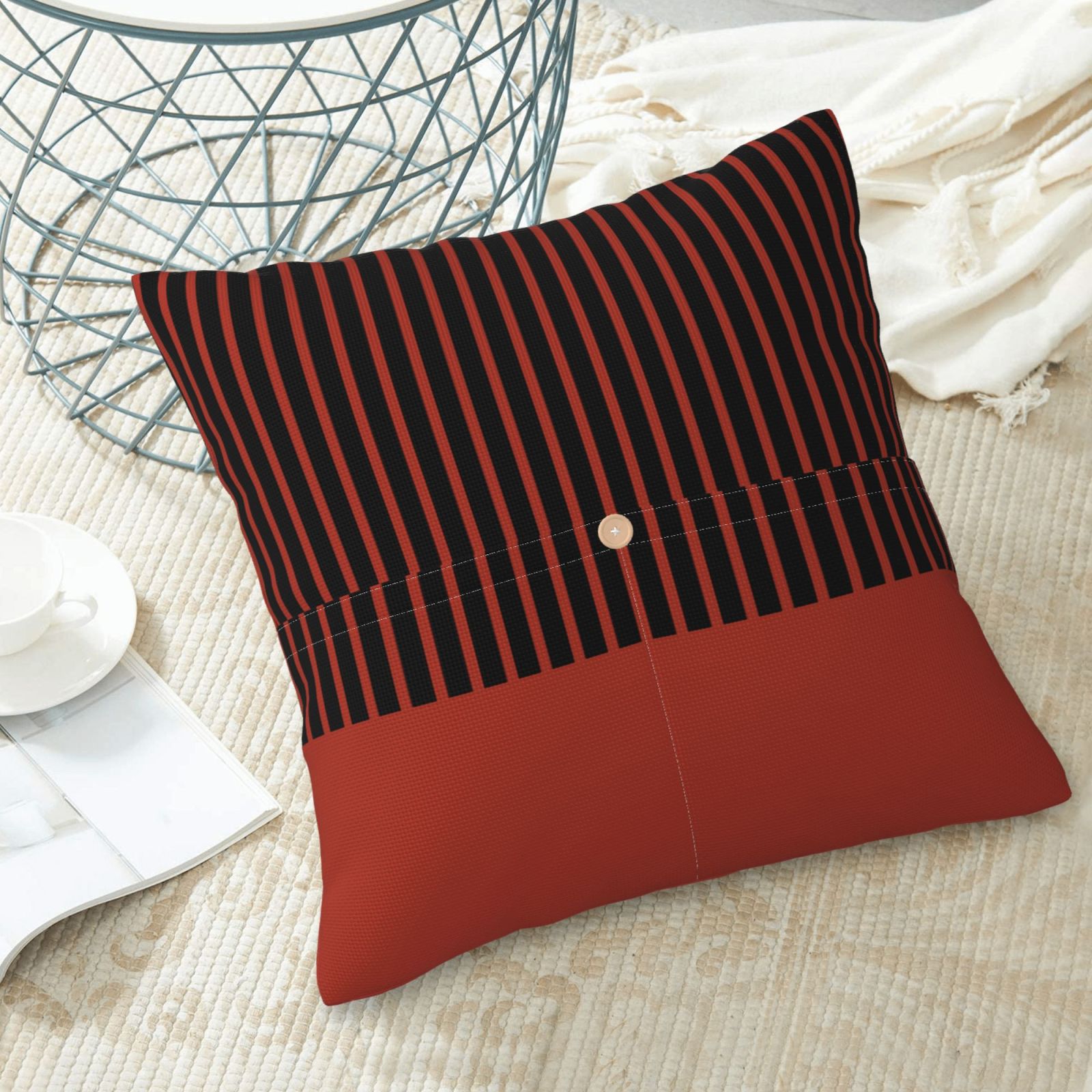 Linen Decorative Throw Pillow