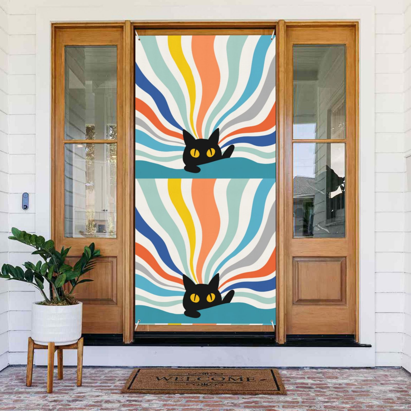 Door Cover Decorated Banner