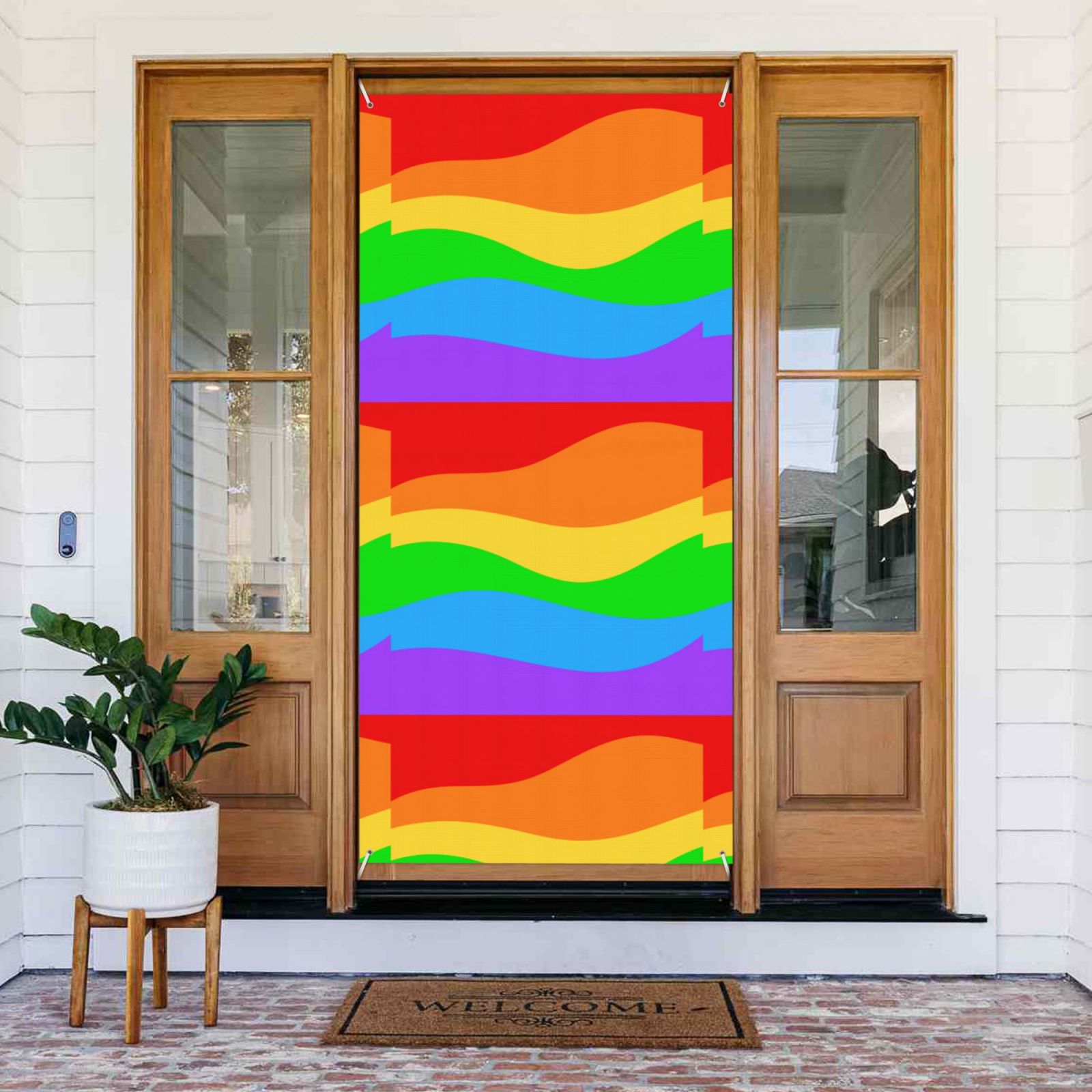 Door Cover Decorated Banner