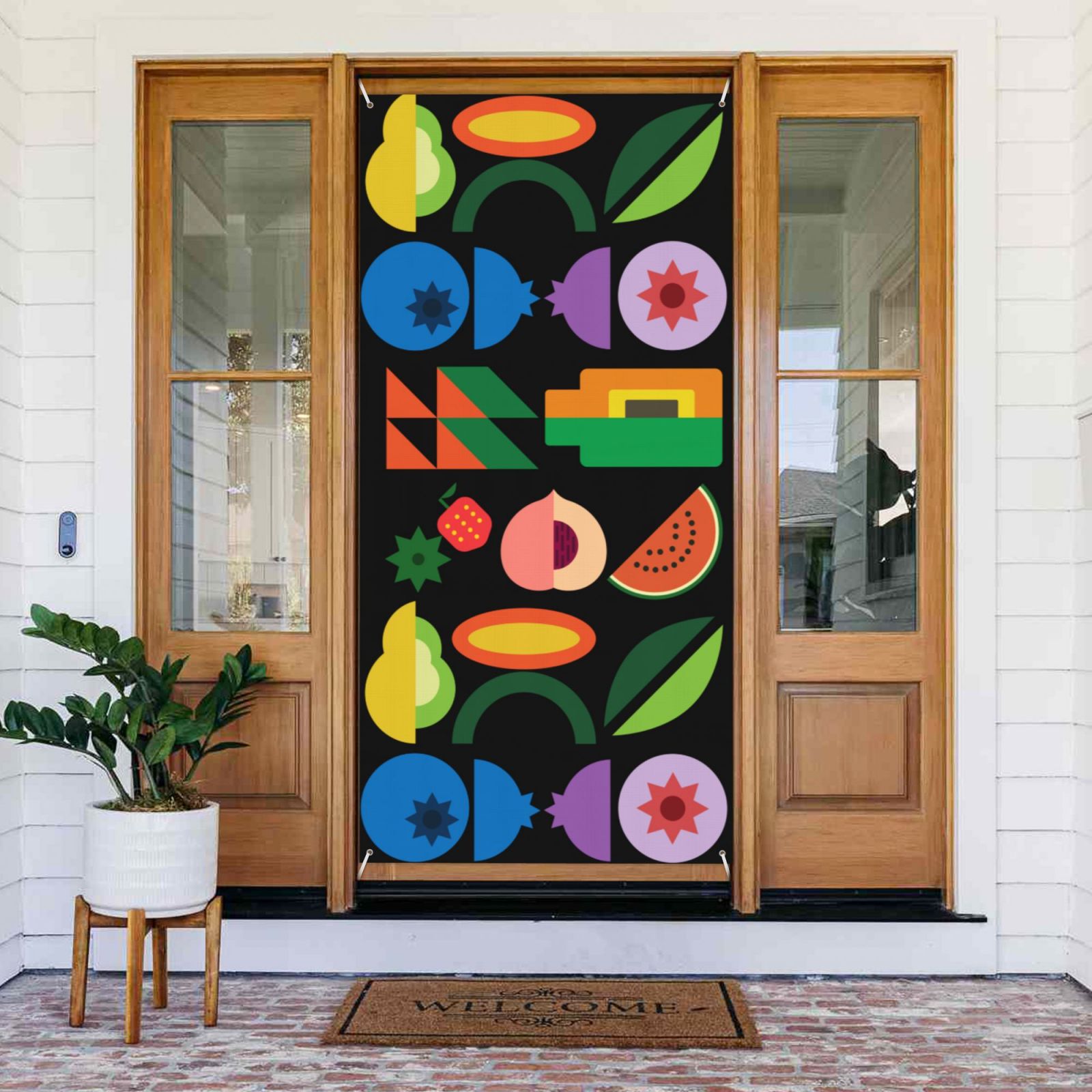 Door Cover Decorated Banner