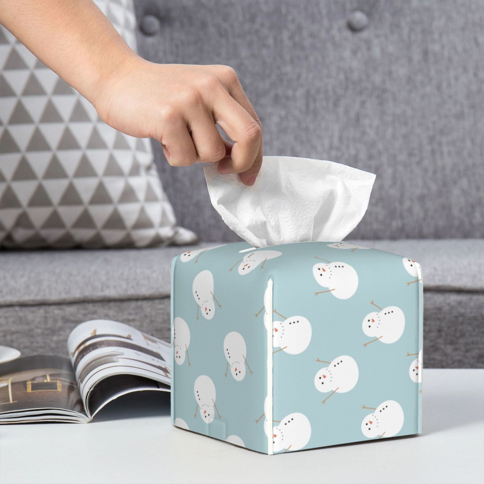 Leather Tissue Box