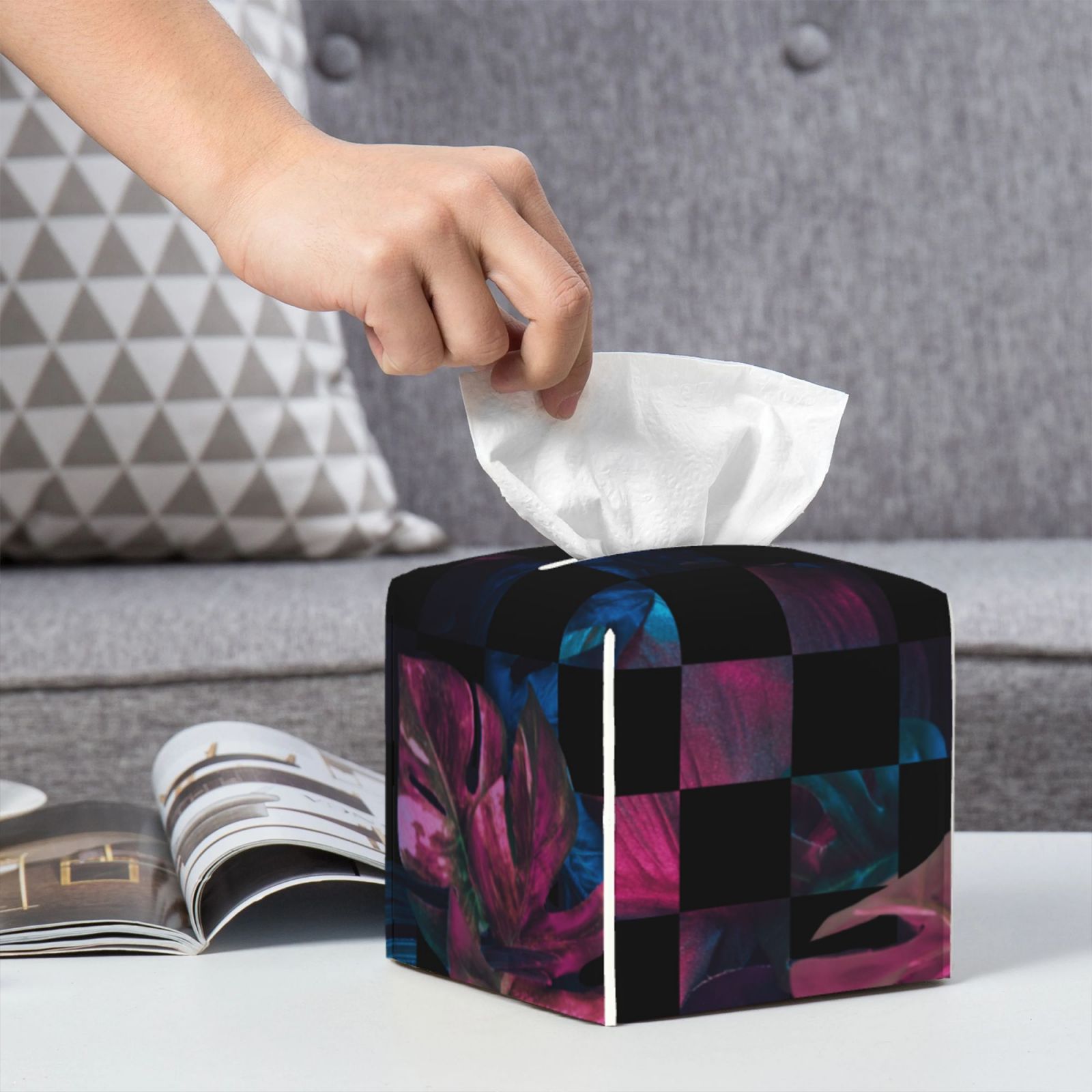 Leather Tissue Box