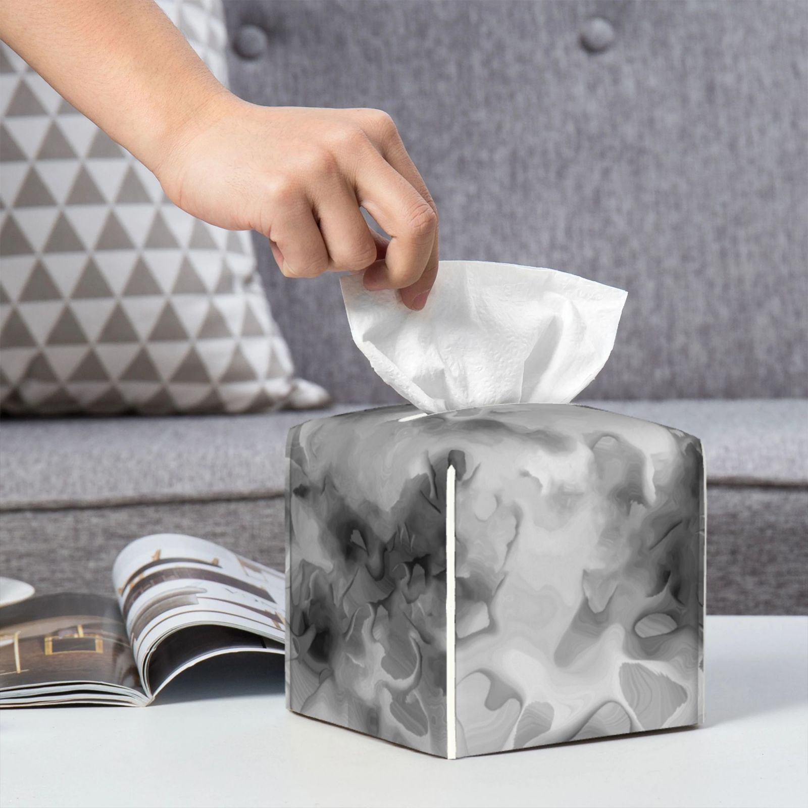 Leather Tissue Box