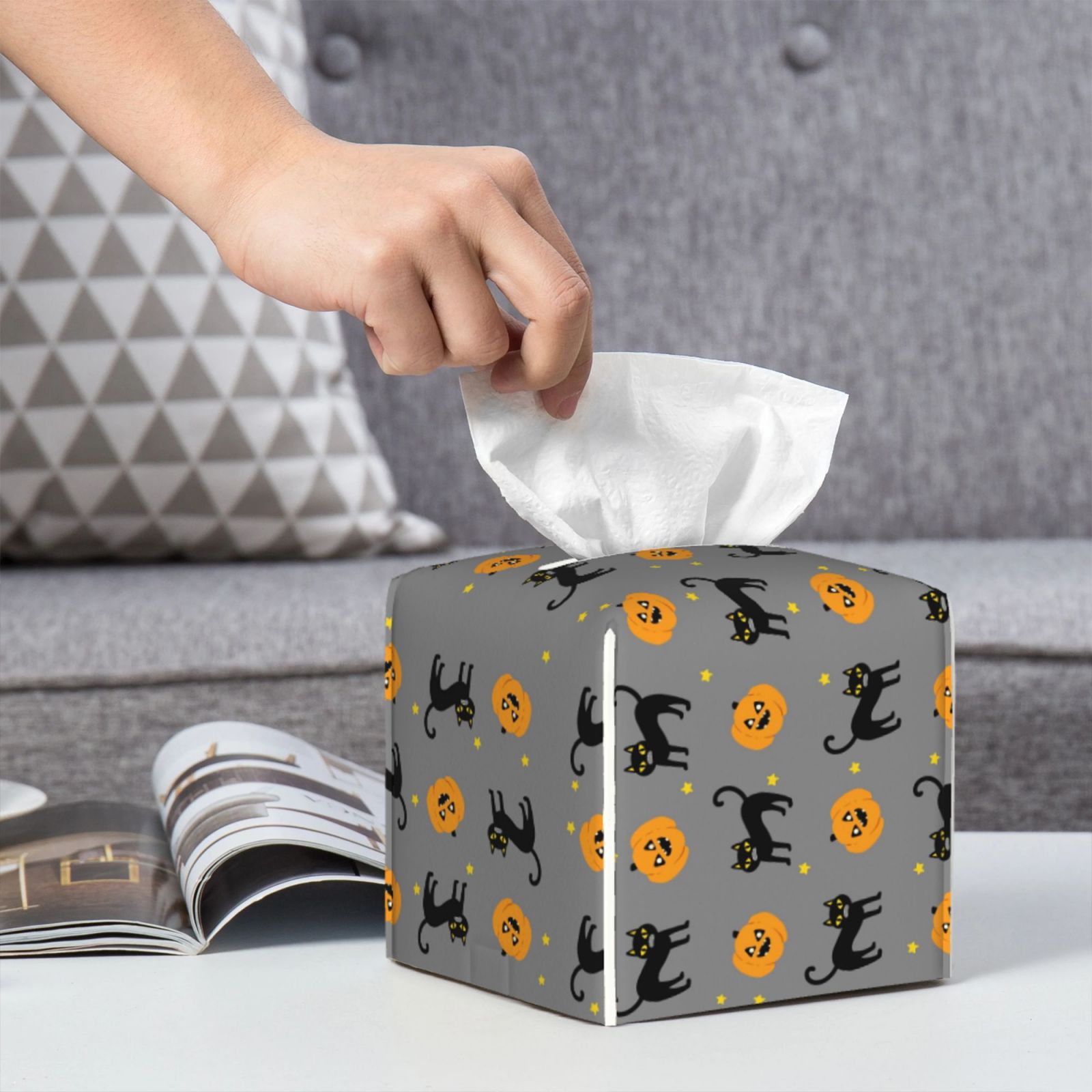 Leather Tissue Box